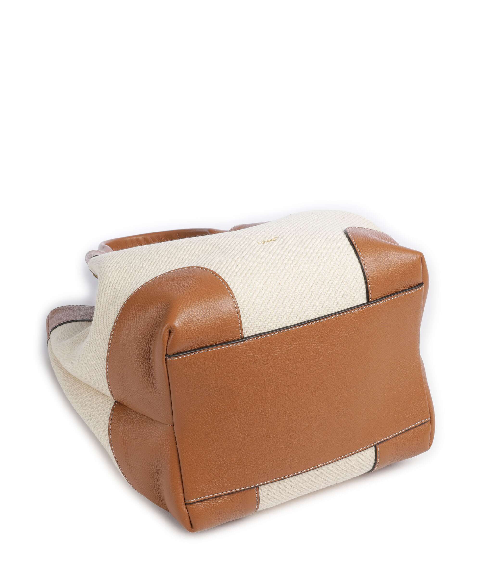 Abro Super Drill Essential Medium Handbag ivory/cuoio - Image 5