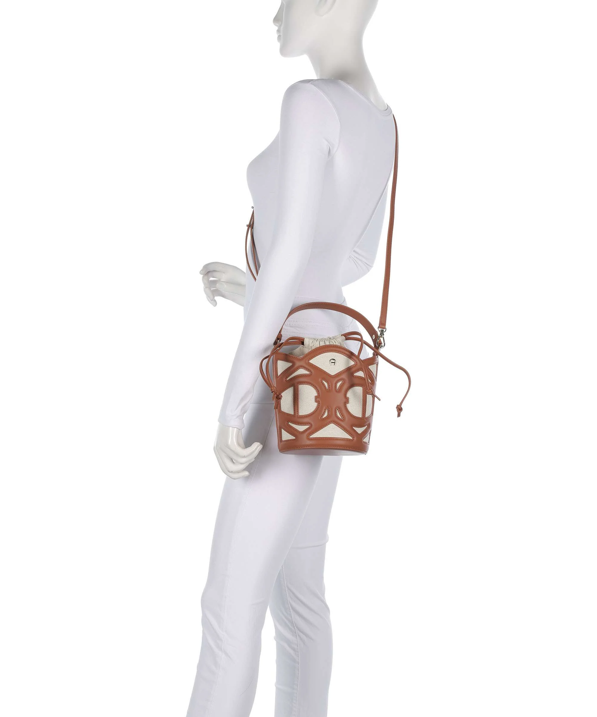 Aigner Azzurra S Bucket bag cognac brown - Image 3