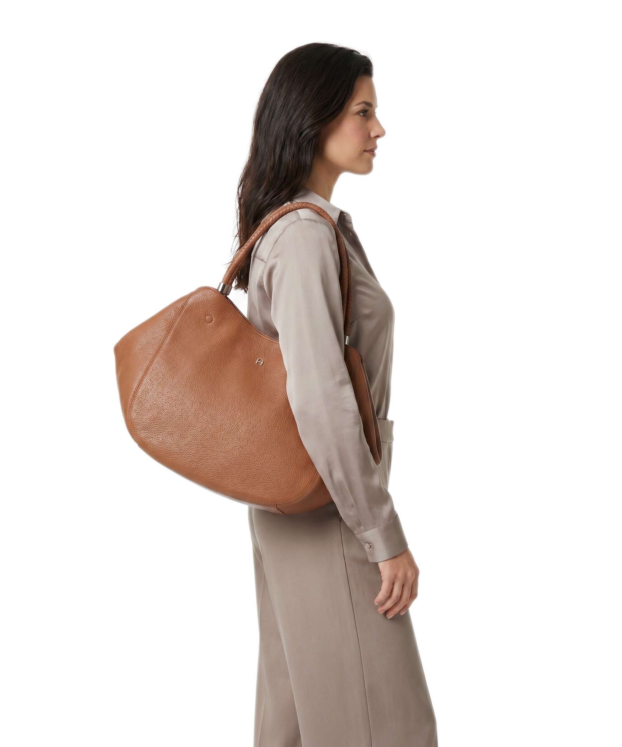 Aigner Carré Soft L Tote bag cognac brown - Image 3
