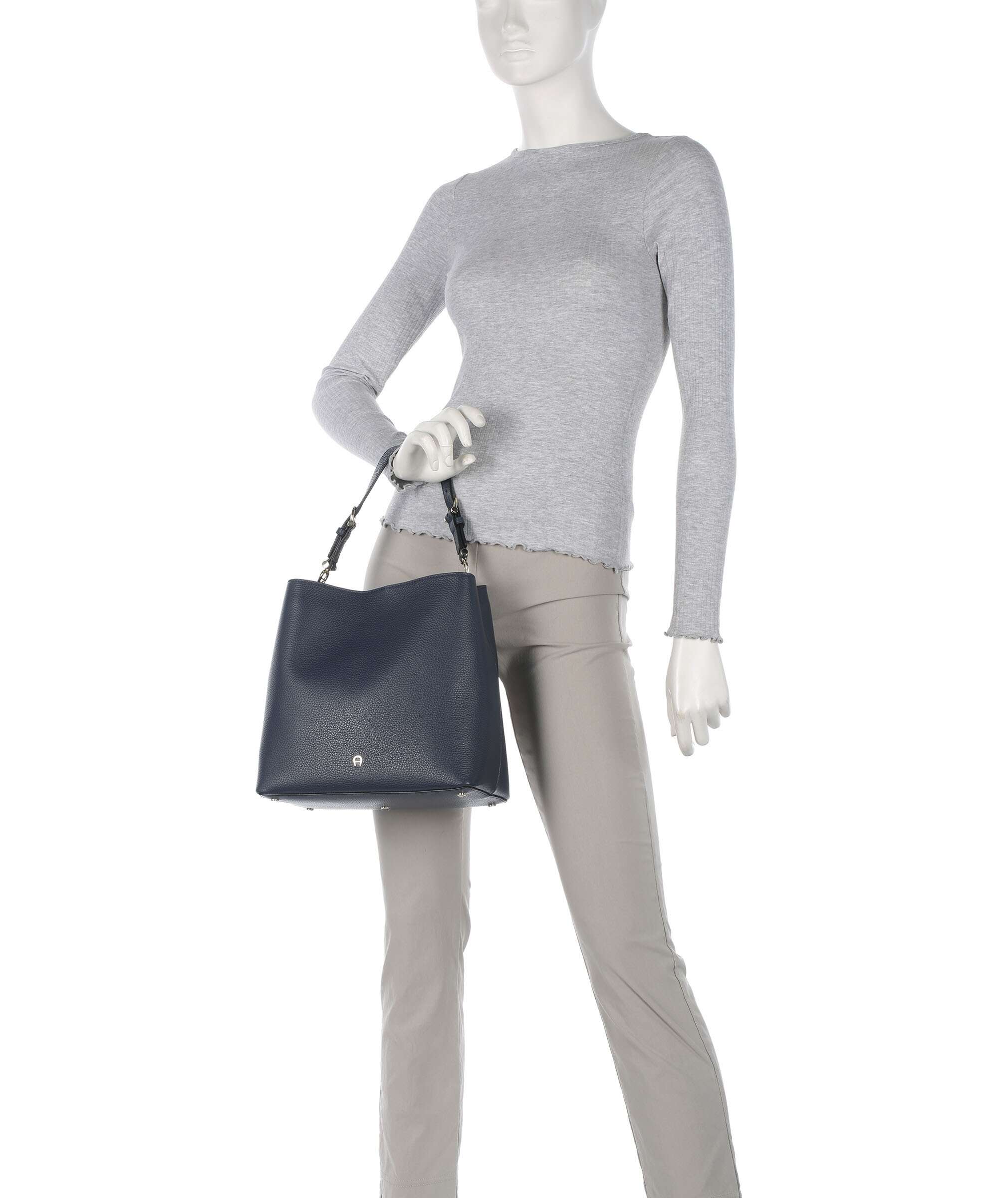 Aigner Delia M Hobo bag cosmic blue - Image 3