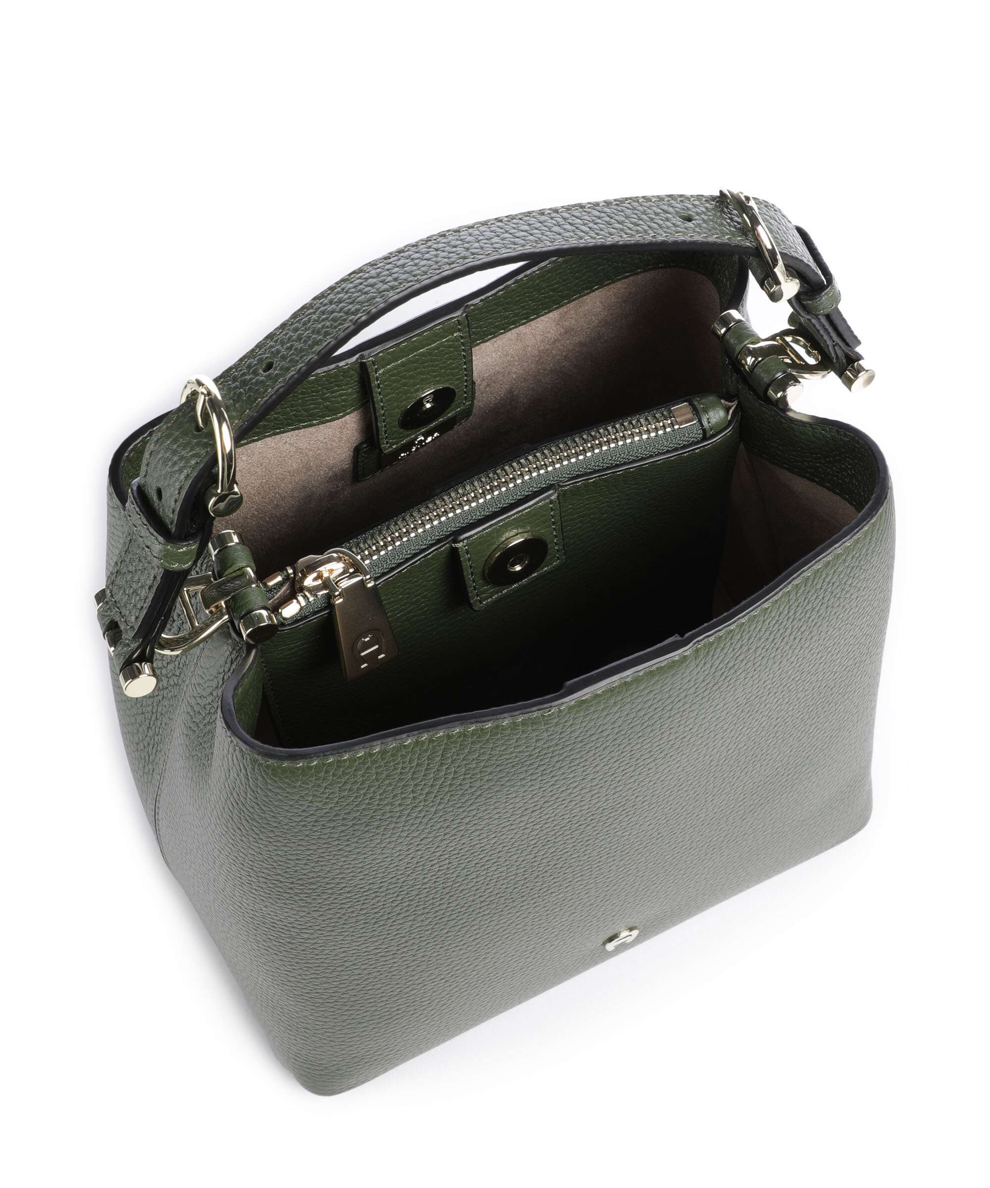 Aigner Delia S Bucket bag dark olive - Image 7