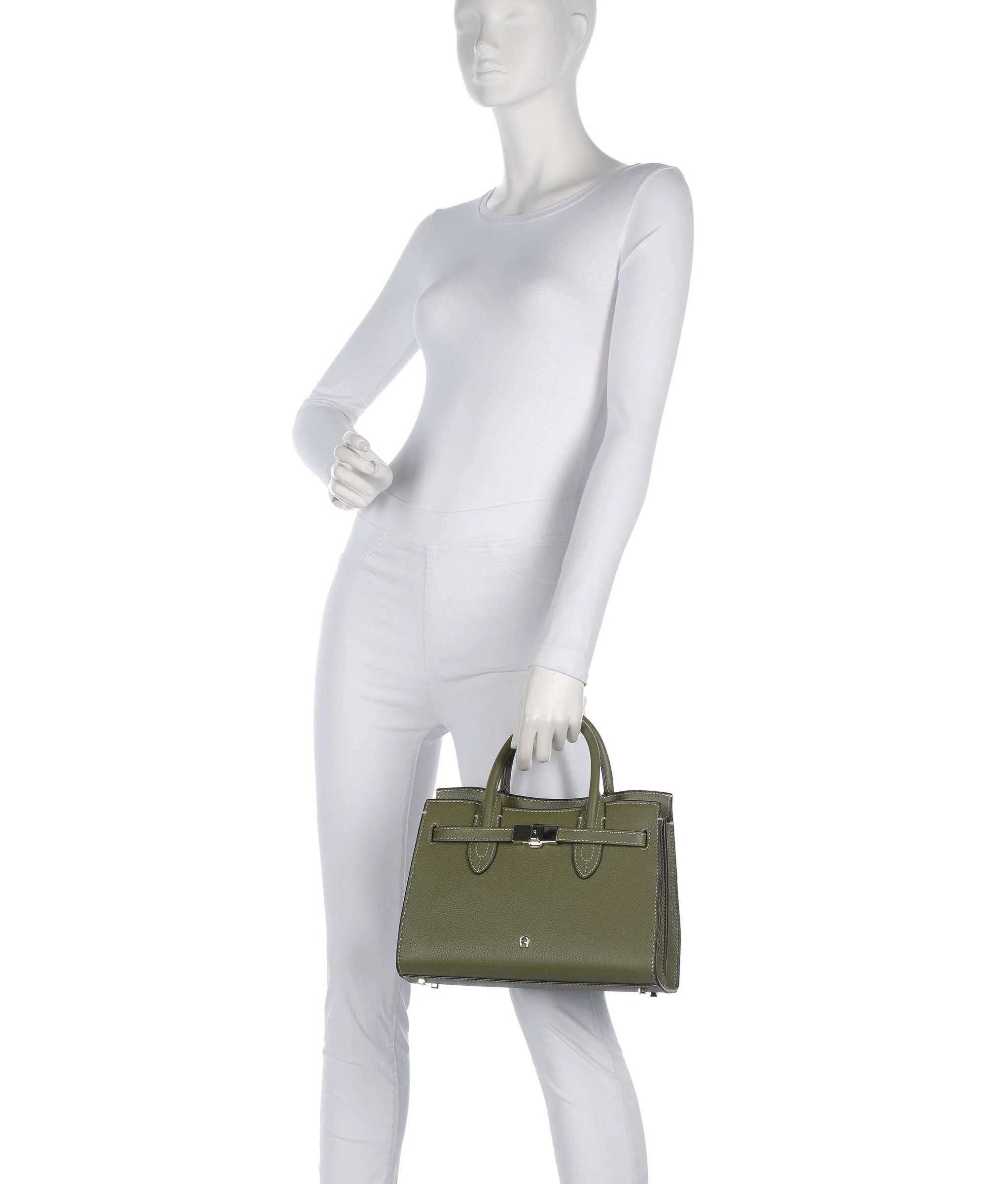 Aigner Farah M Handbag moss green - Image 3
