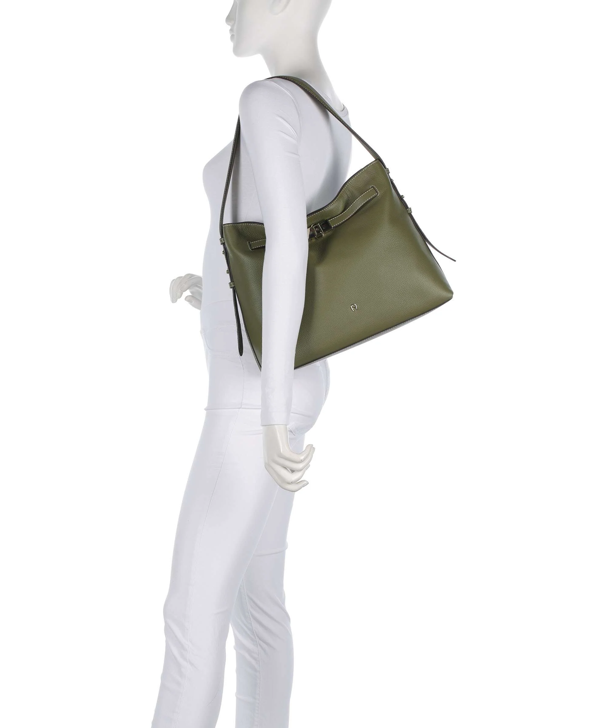Aigner Farah M Hobo bag moss green - Image 3