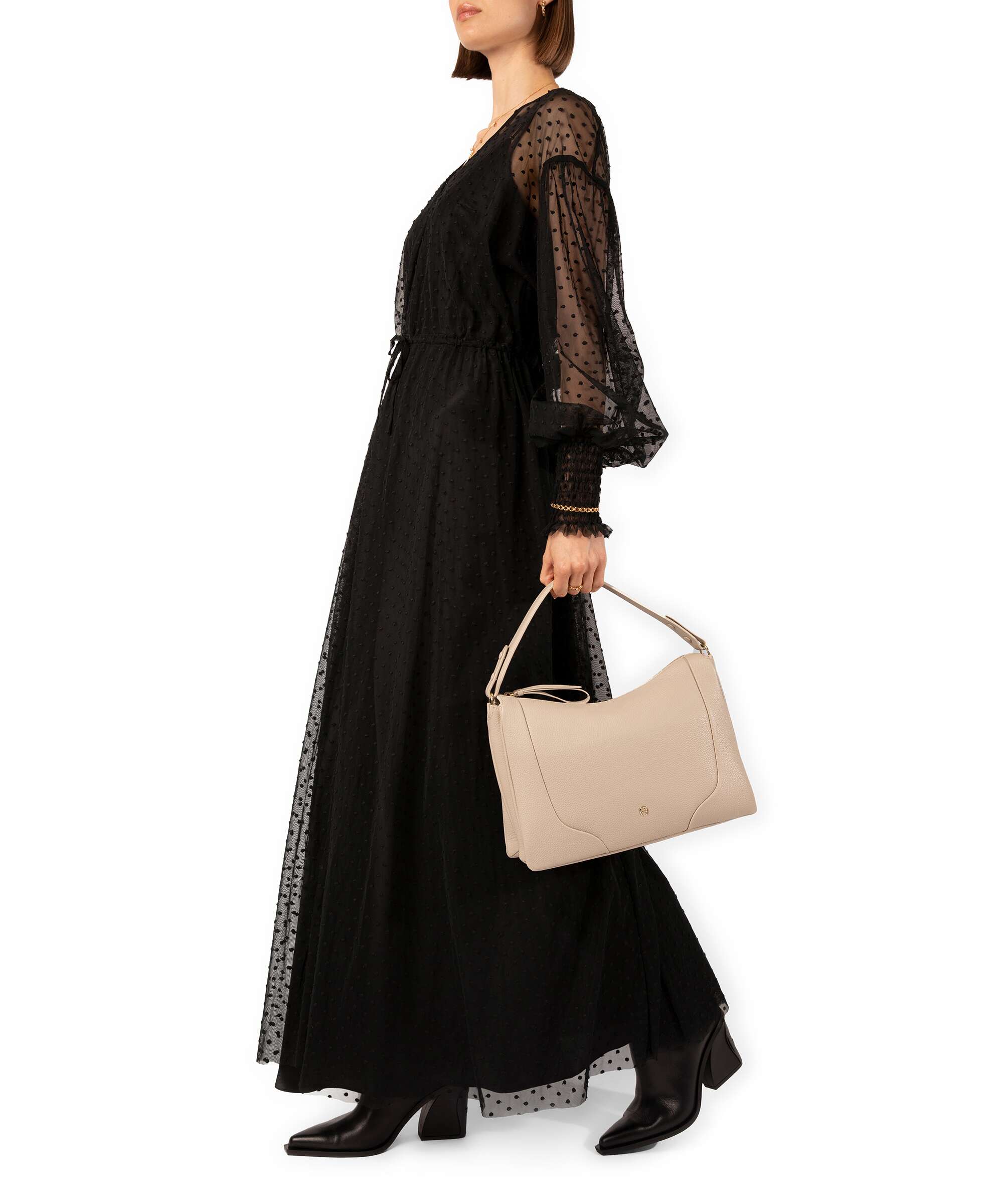 Aigner Mara M Hobo bag alpaca beige - Image 3