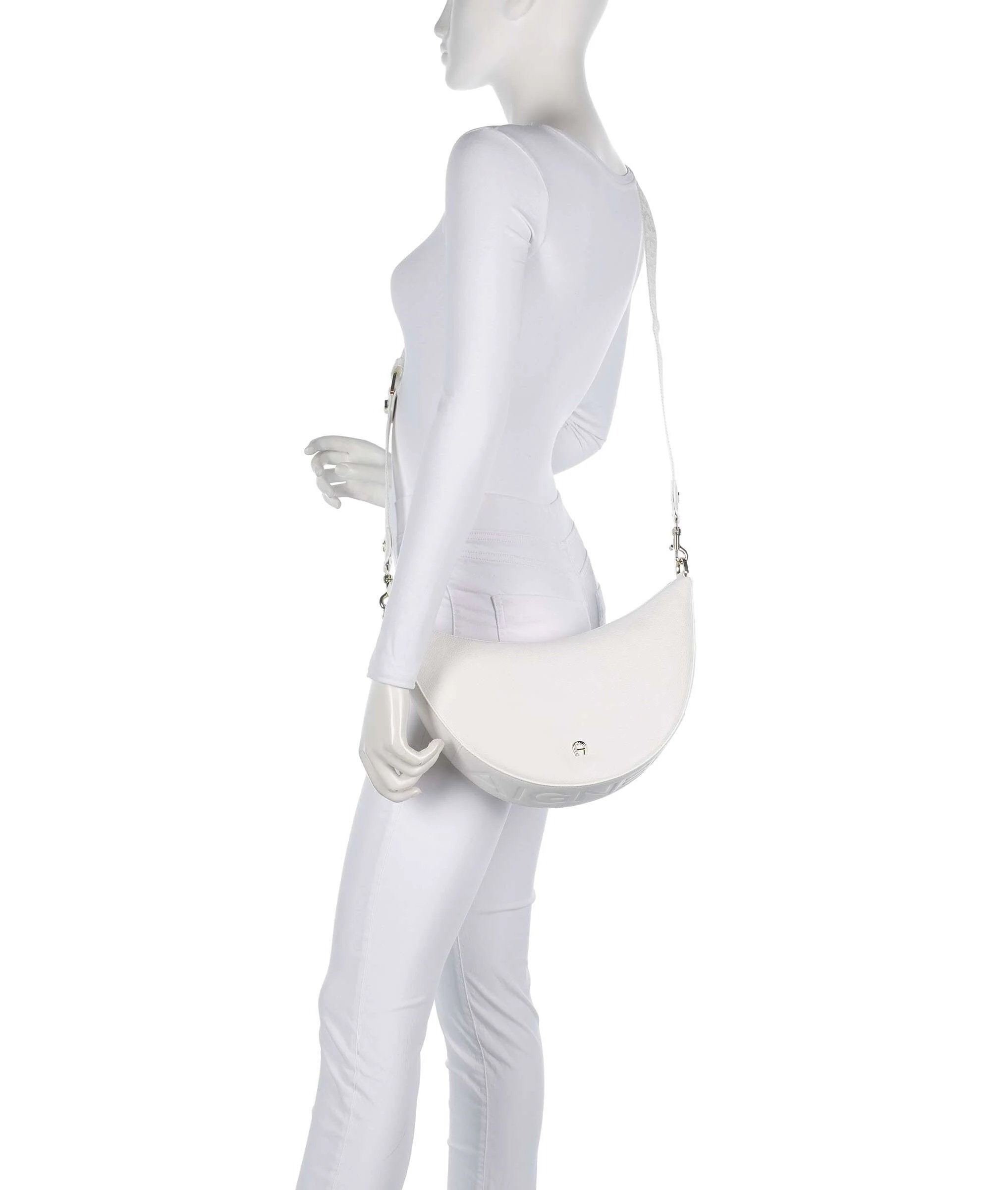 Aigner Zita M Crossbody bag cotton white - Image 3