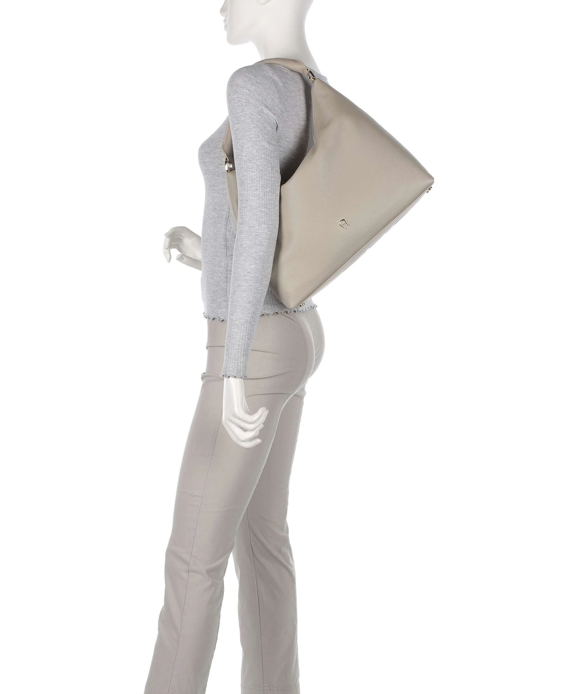 Aigner Zita M Hobo bag alpaca beige - Image 3