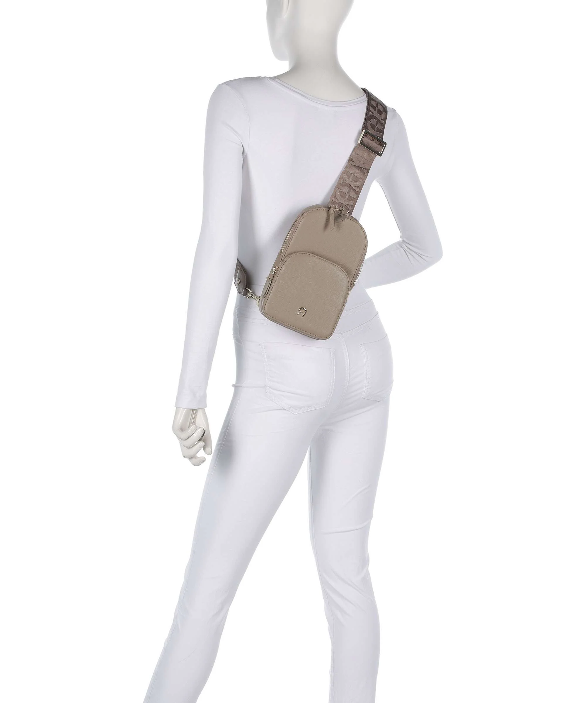 Aigner Zita Sling bag taupe - Image 3