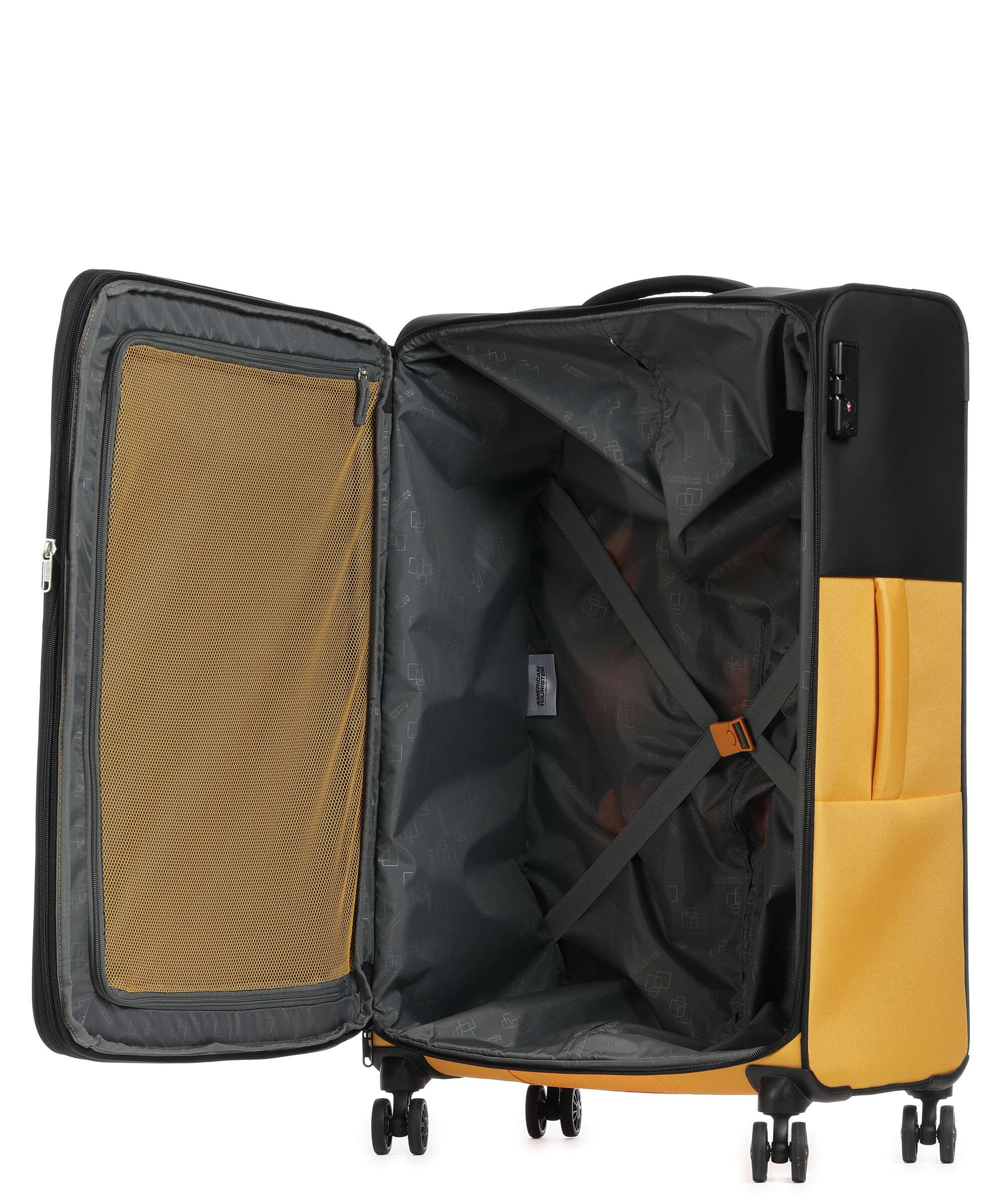American Tourister Daring Dash L Spinner (4 wheels) black/yellow - Image 6