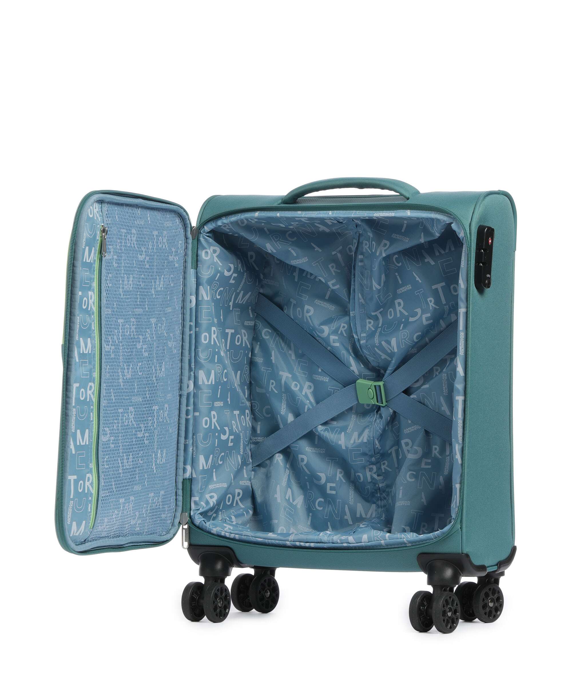 American Tourister Sea Seeker Spinner (4 wheels) bayou green - Image 5