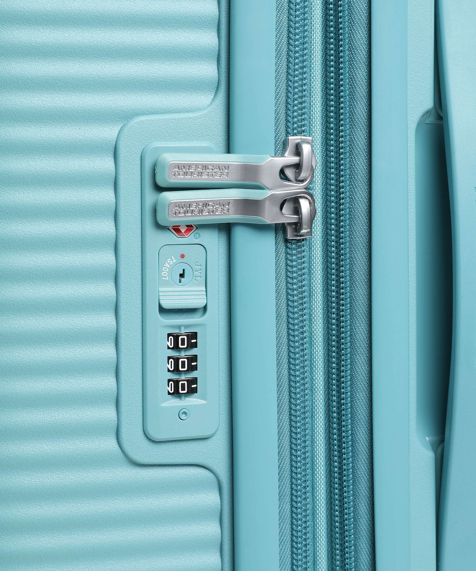 American Tourister Soundbox Spinner (4 wheels) turquoise tonic - Image 3