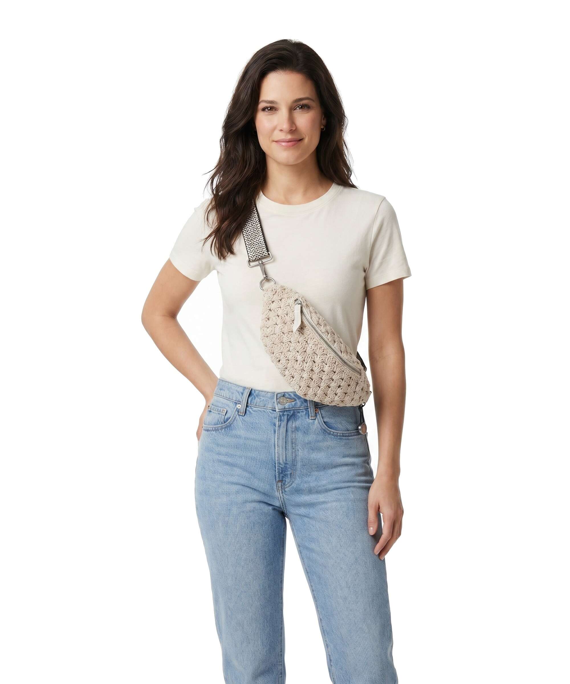 Anokhi Crossbody bag beige - Image 3