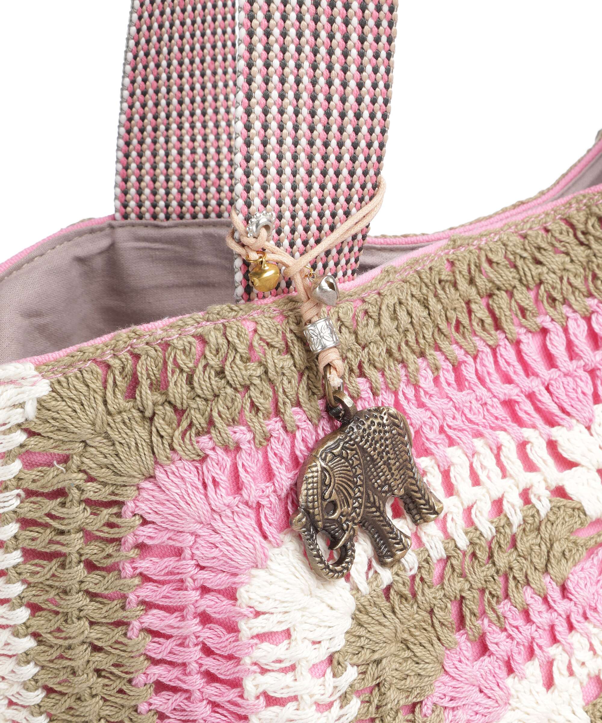 Anokhi Tote bag pink - Image 4