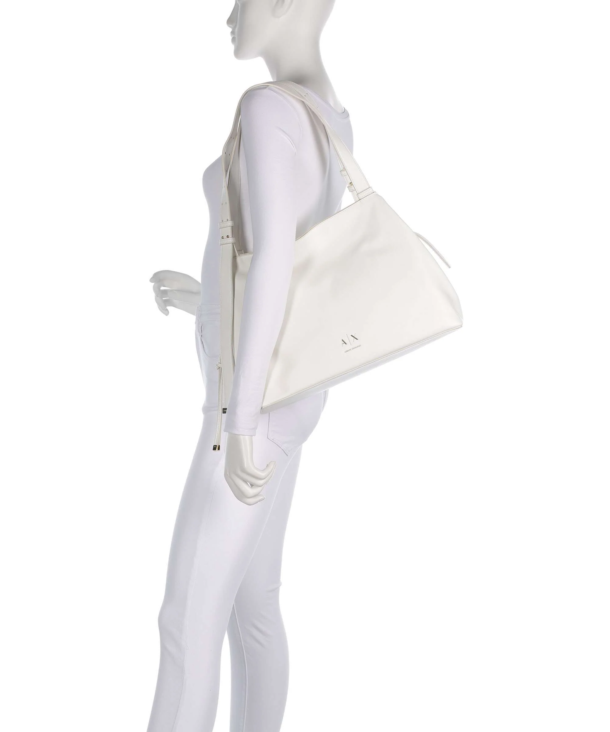 Armani Exchange Alice M Hobo bag off white - Image 3