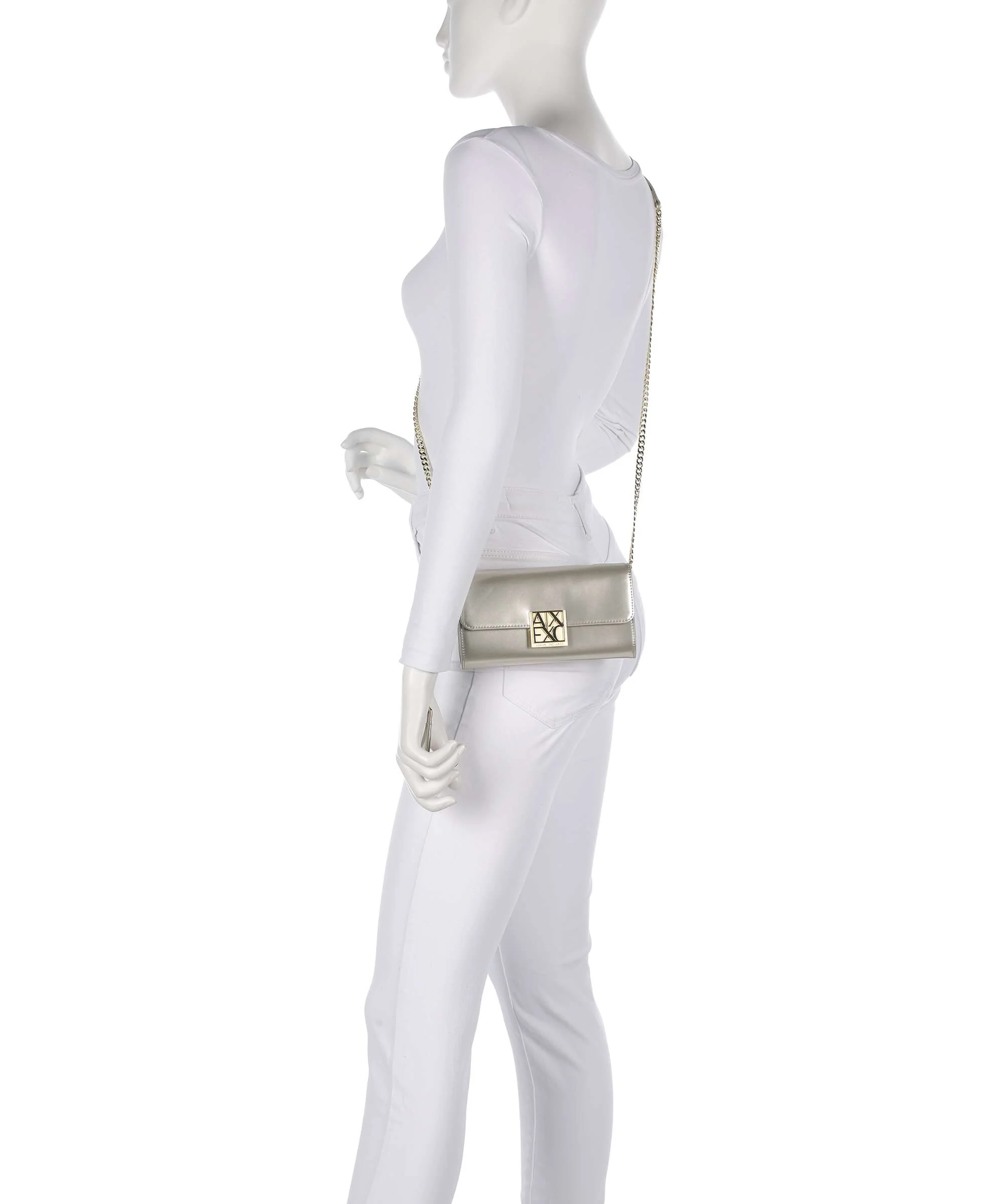Armani Exchange Amy Crossbody bag light gold - Image 3
