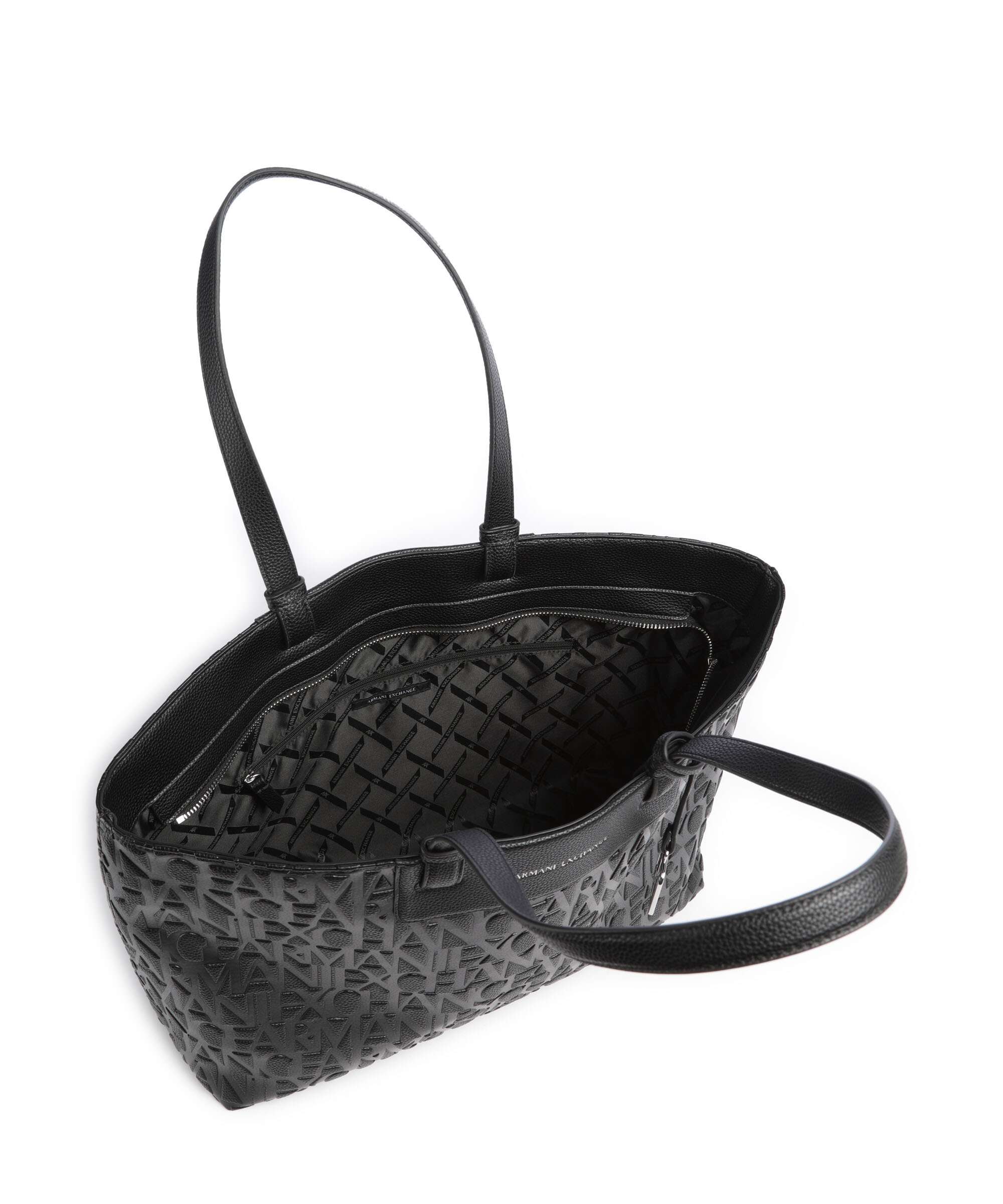 Armani Exchange Liz Monogram L Tote bag black - Image 6