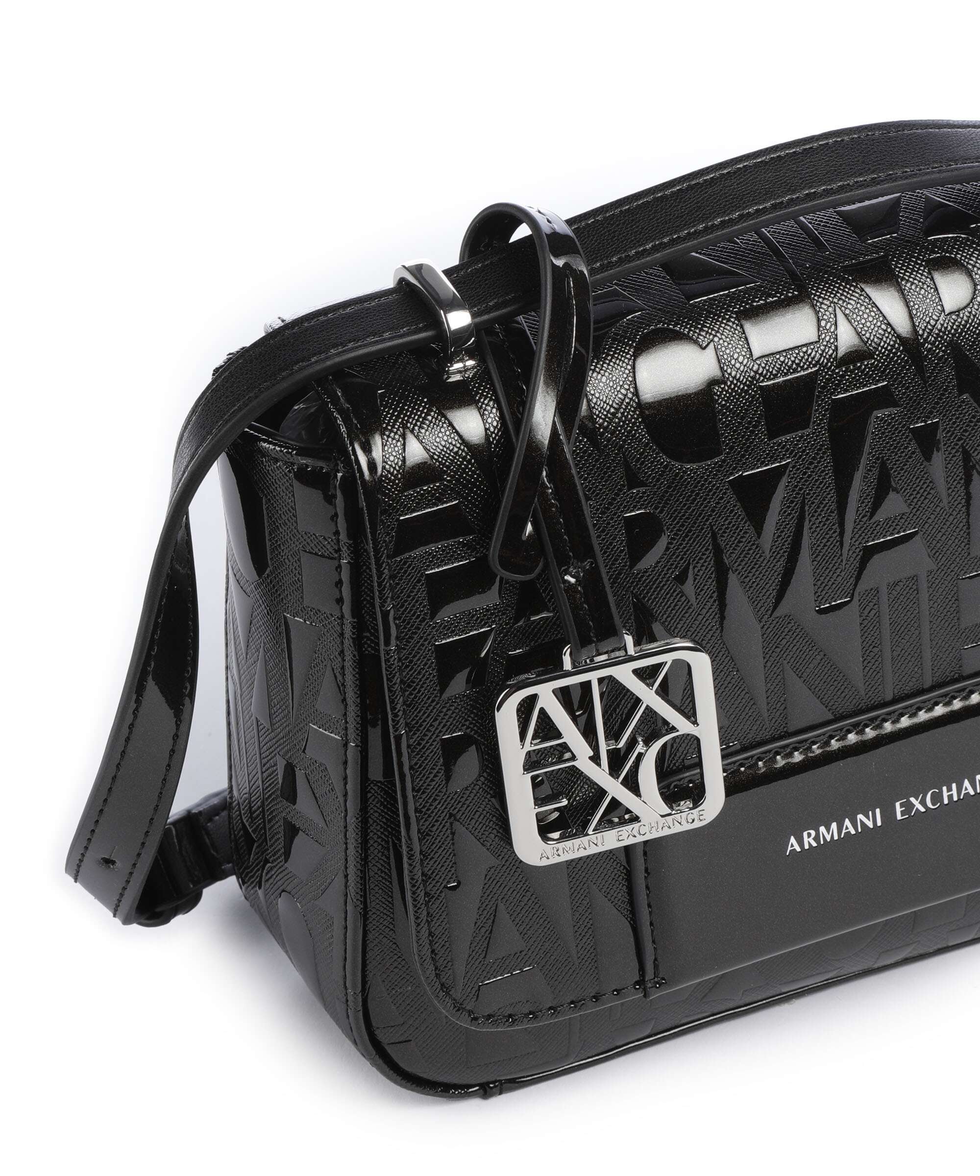 Armani Exchange Liz Patent Crossbody bag black - Image 5