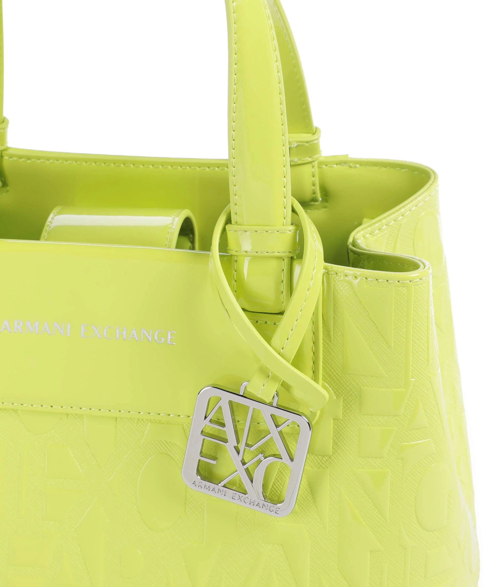 Armani Exchange Liz Patent S Handbag crystal citrus - Image 4