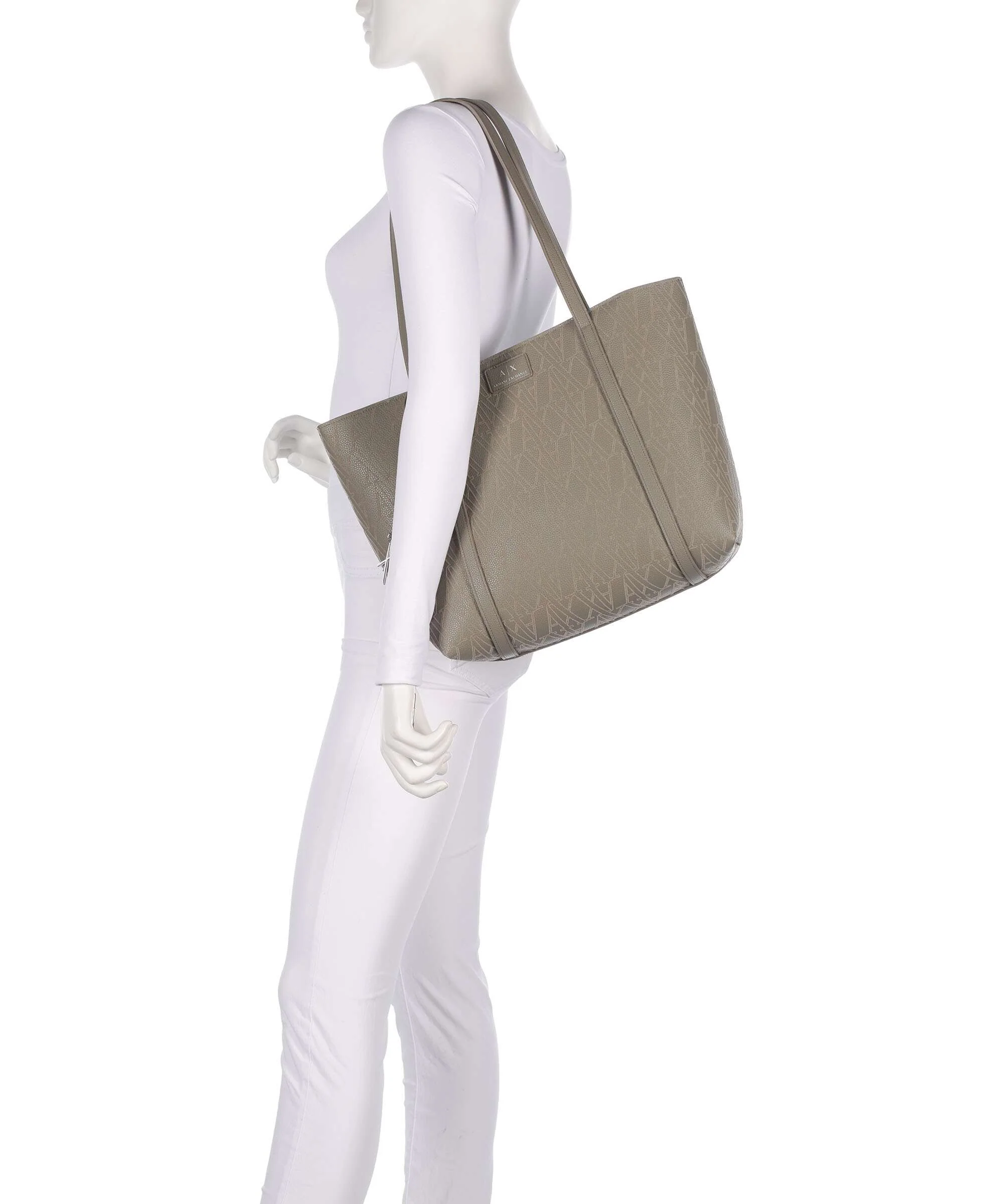 Armani Exchange Silvye Tote bag brown bass - Image 3