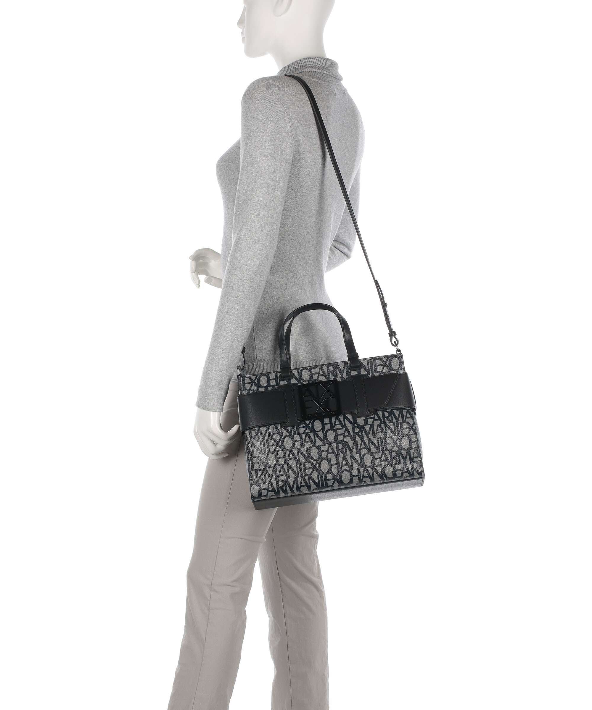 Armani Exchange Susy Handbag beige/black - Image 4