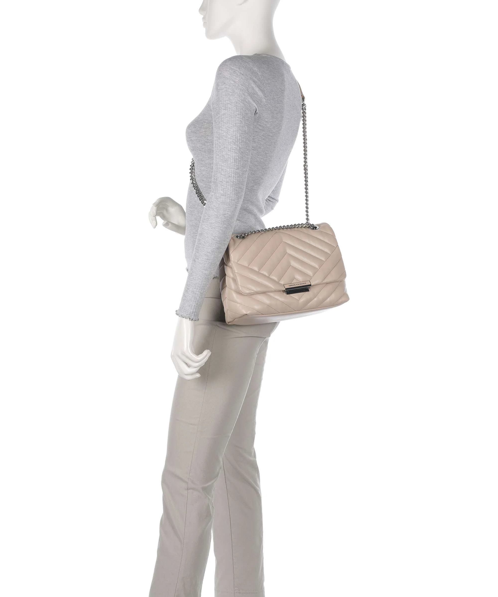 Armani Exchange Victoria M Shoulder bag rose mirage - Image 4