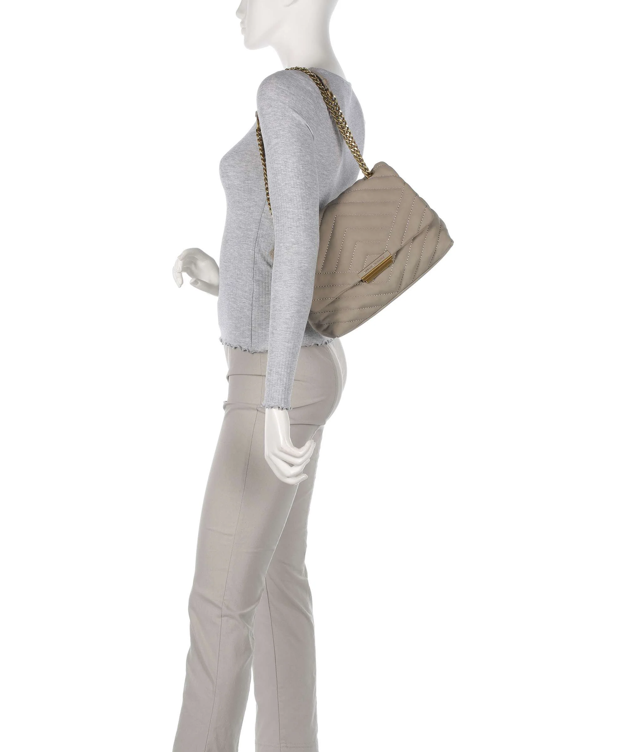 Armani Exchange Victoria M Shoulder bag taupe - Image 3