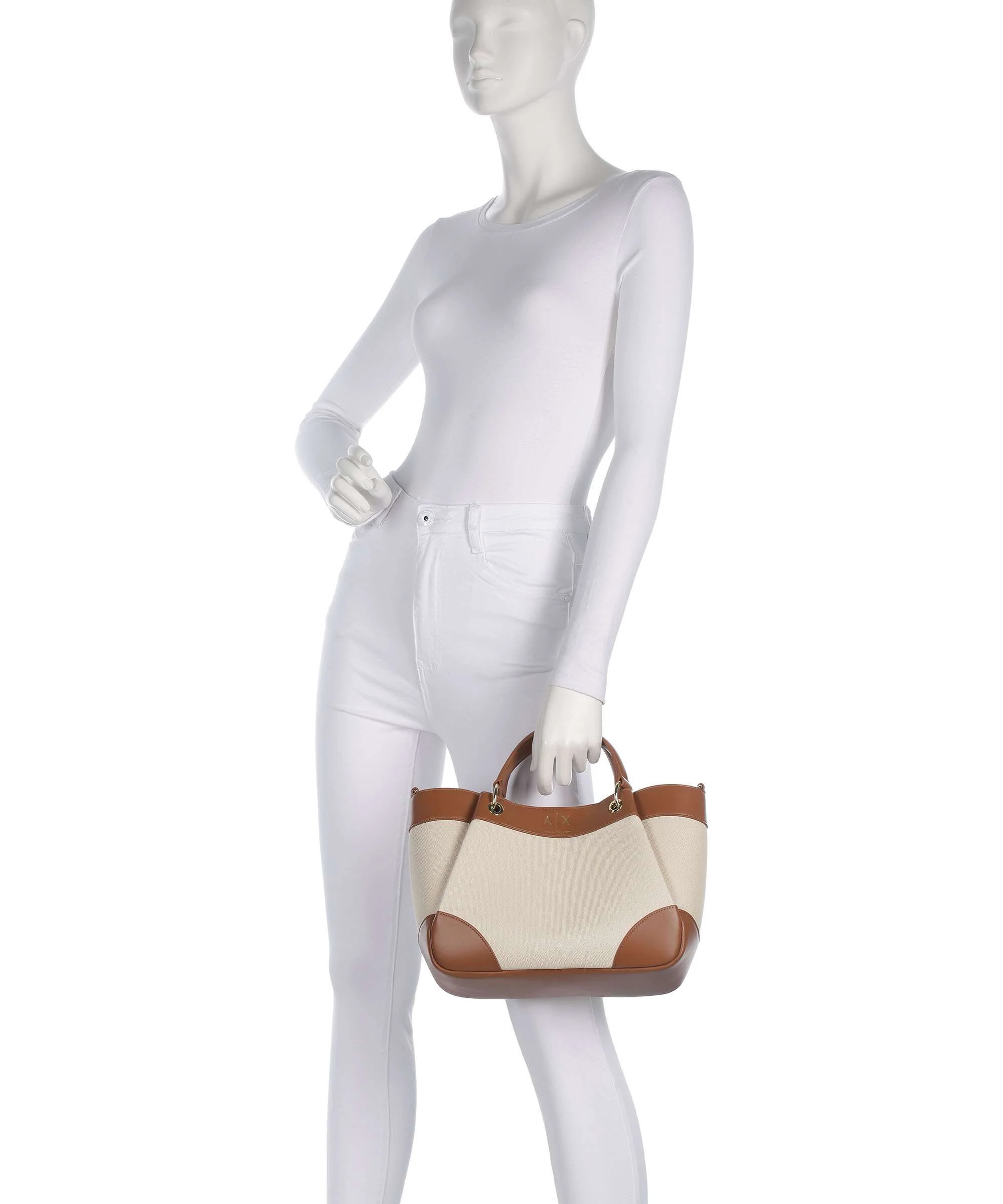 Armani Exchange Wave M Handbag natural/saline clay - Image 3