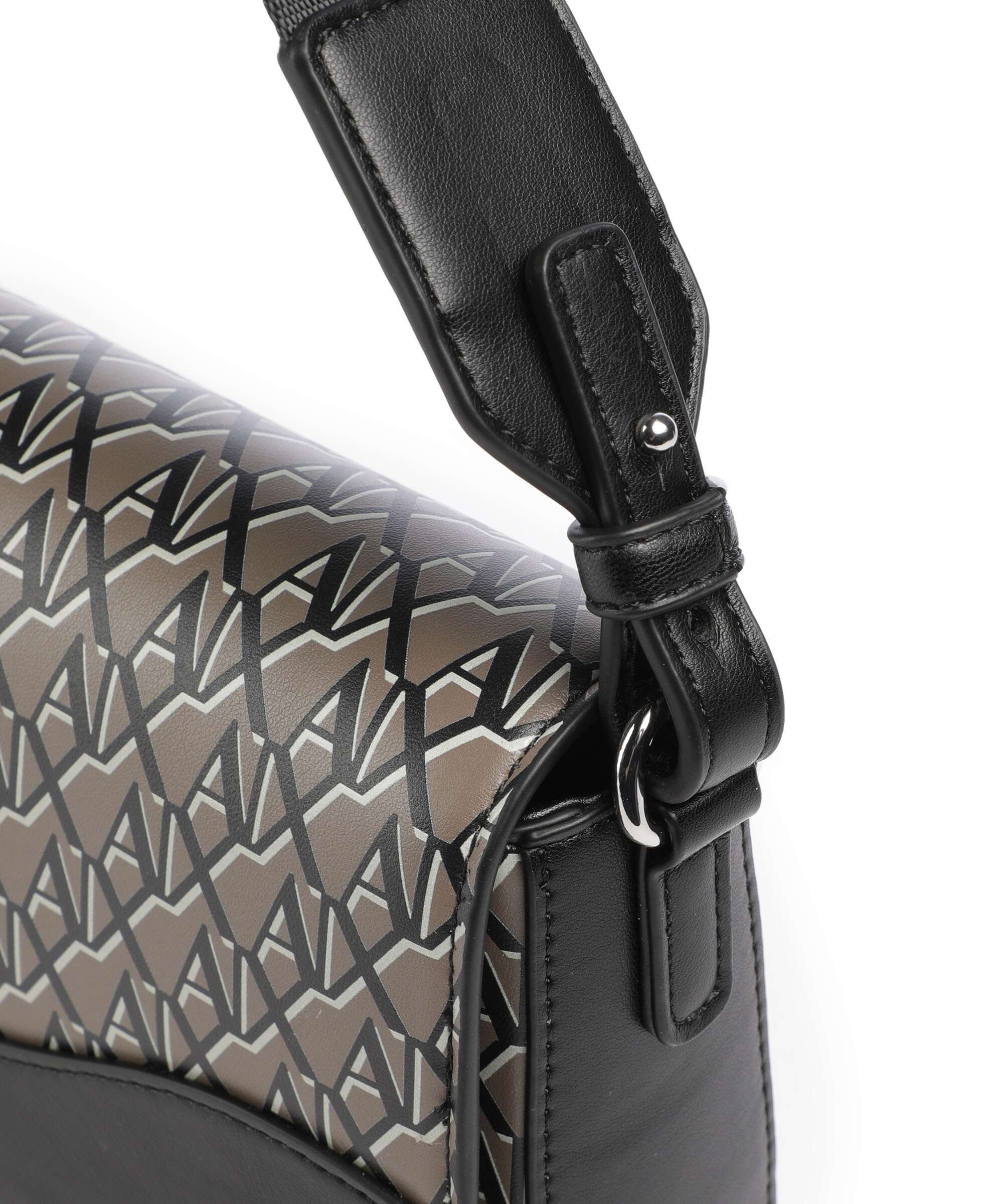 Armani Exchange Wave Monogram Crossbody bag brown bass/black - Image 4