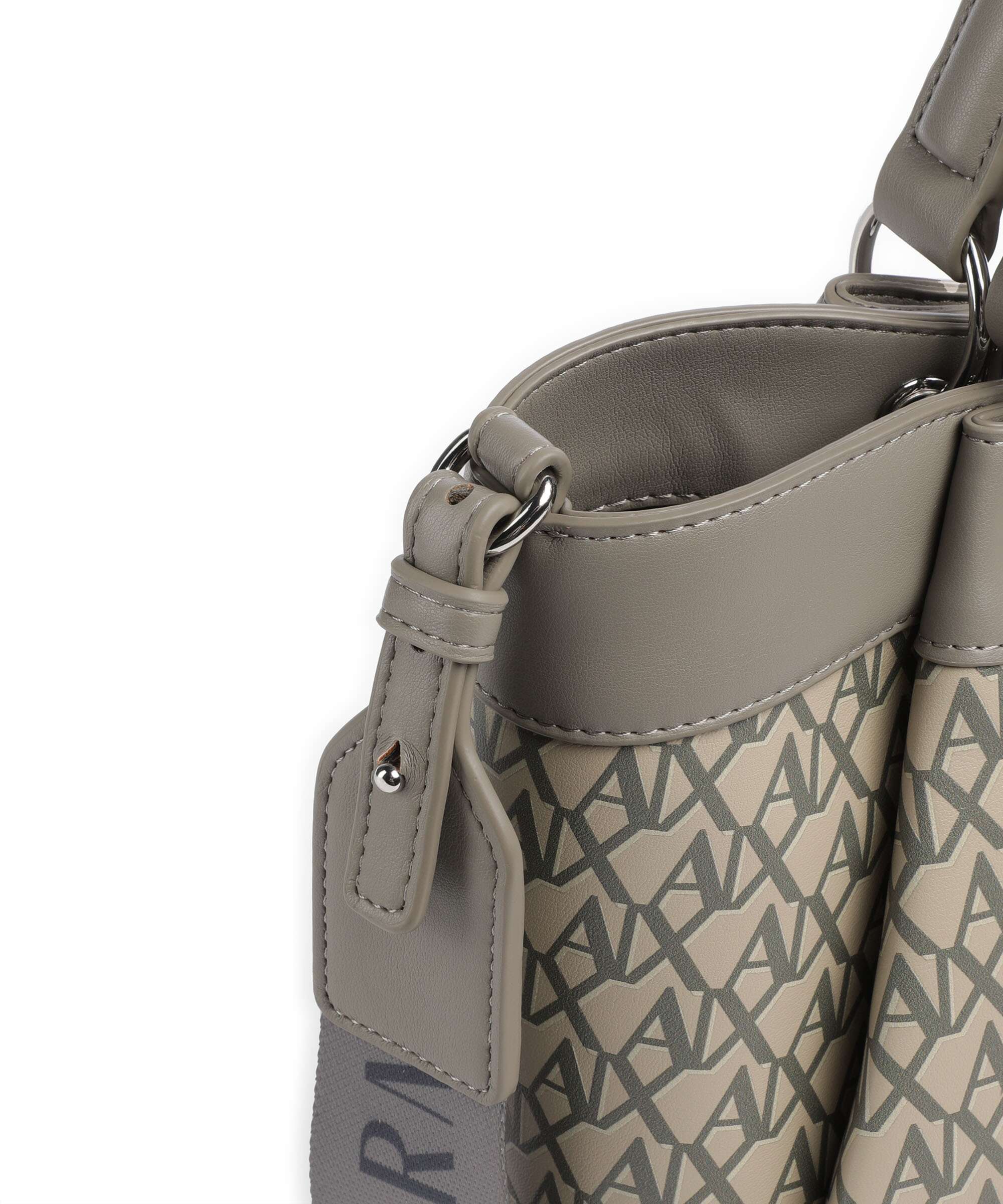 Armani Exchange Wave Monogram M Handbag sound sand/brown bass - Image 4