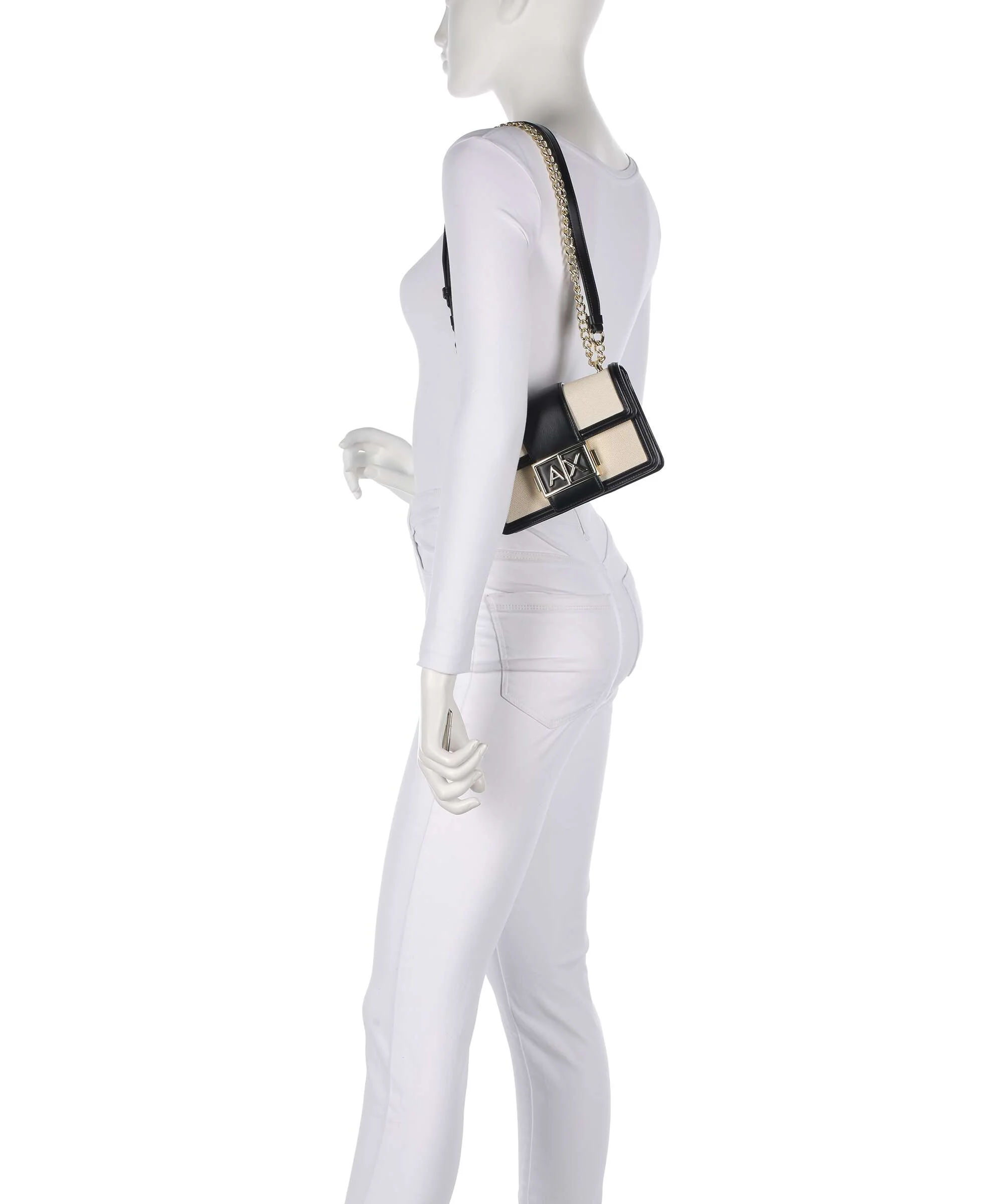 Armani Exchange Wonder S Shoulder bag natural/black - Image 4