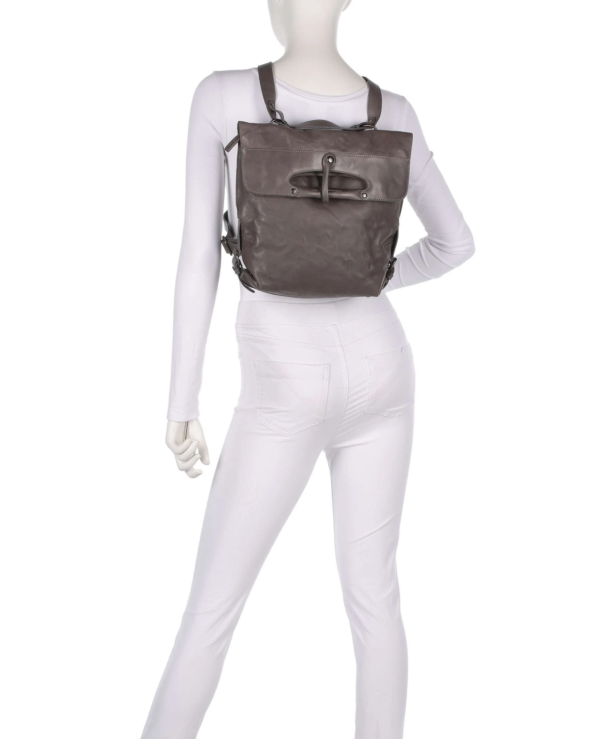Aunts & Uncles Grandma's Luxury Club Mrs. Mince Pie Backpack bag oyster grey - Image 3