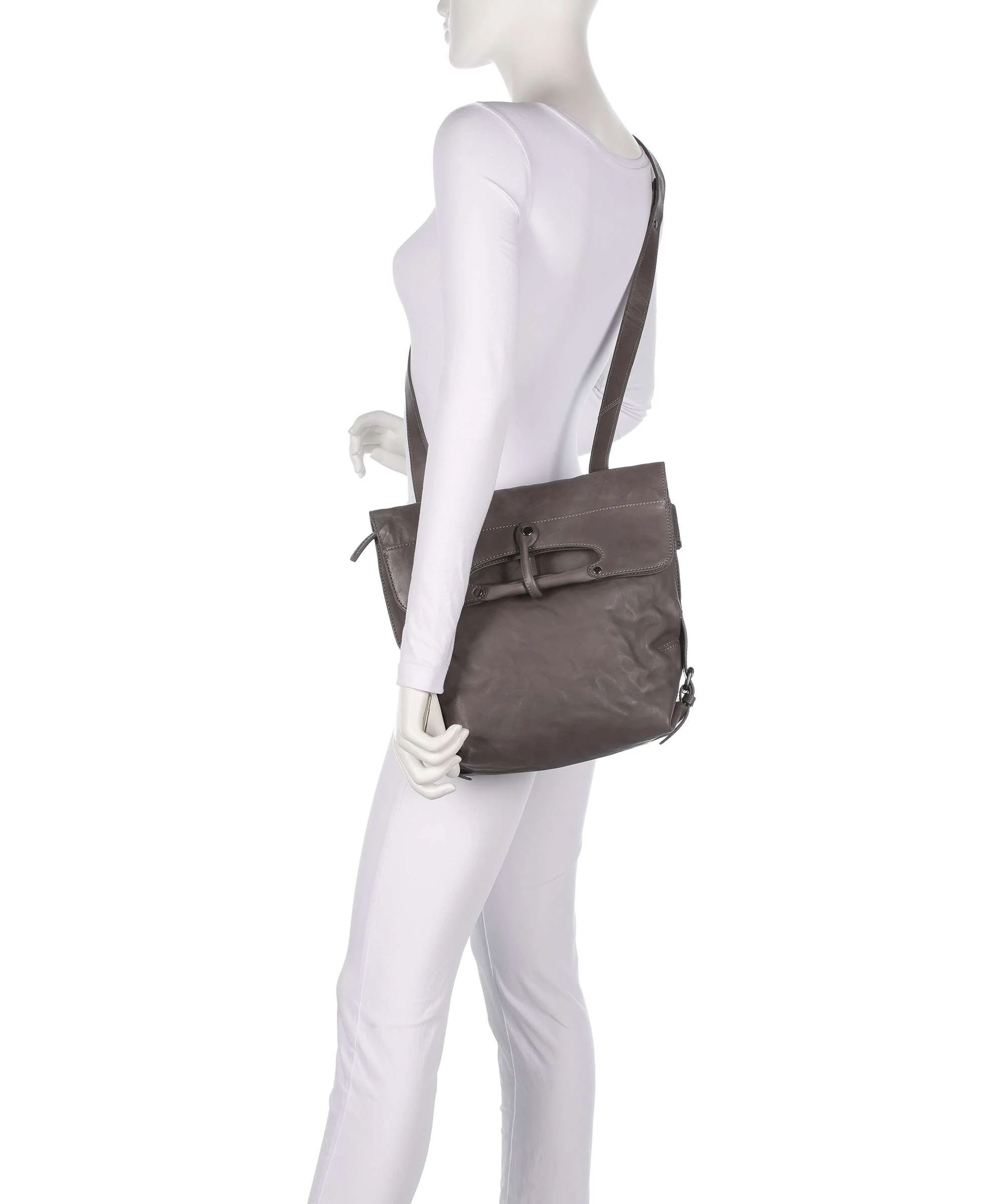Aunts & Uncles Grandma's Luxury Club Mrs. Mince Pie Backpack bag oyster grey - Image 4