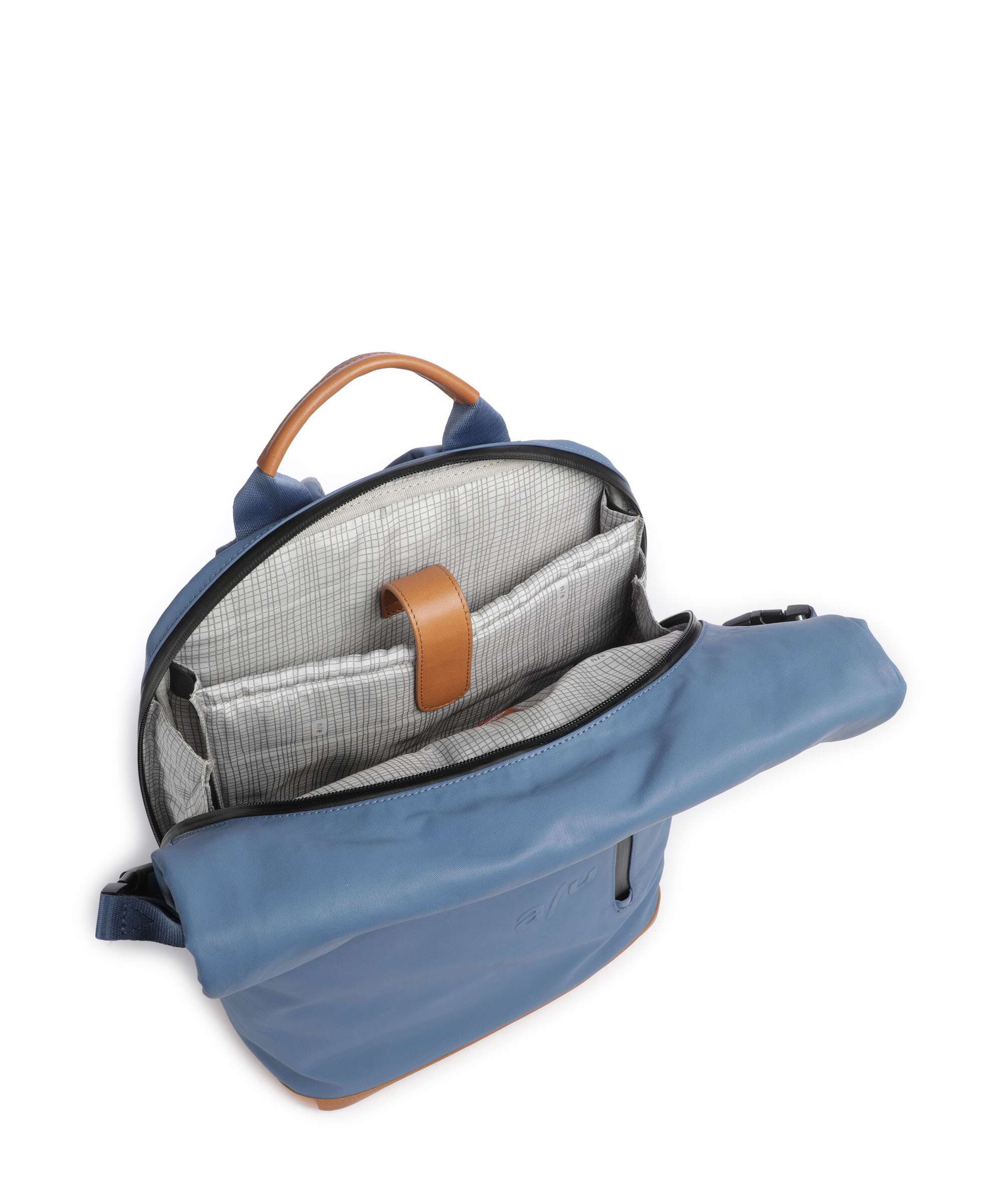 Aunts & Uncles Japan Fukui Rolltop backpack blue jeans - Image 6