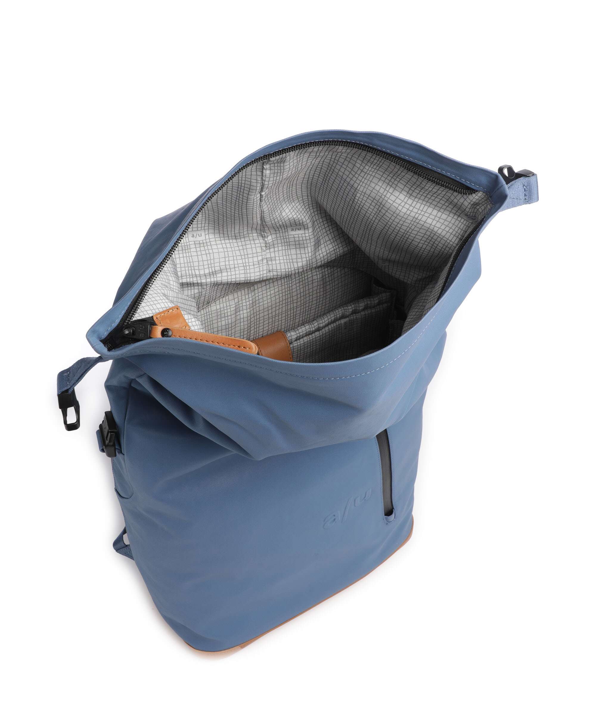 Aunts & Uncles Japan Fukui Rolltop backpack blue jeans - Image 7