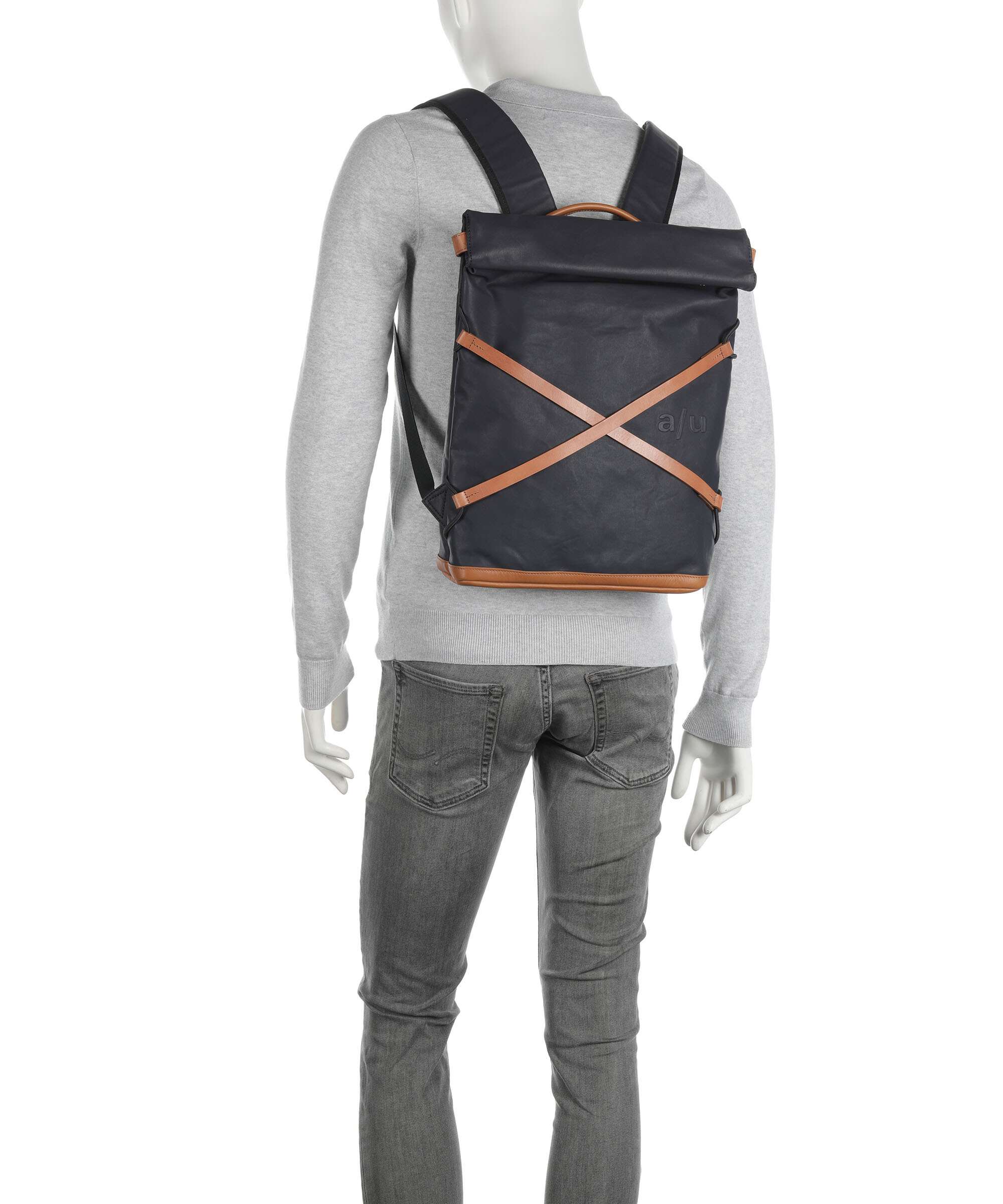 Aunts & Uncles Japan Yokohama Rolltop backpack night blue - Image 4