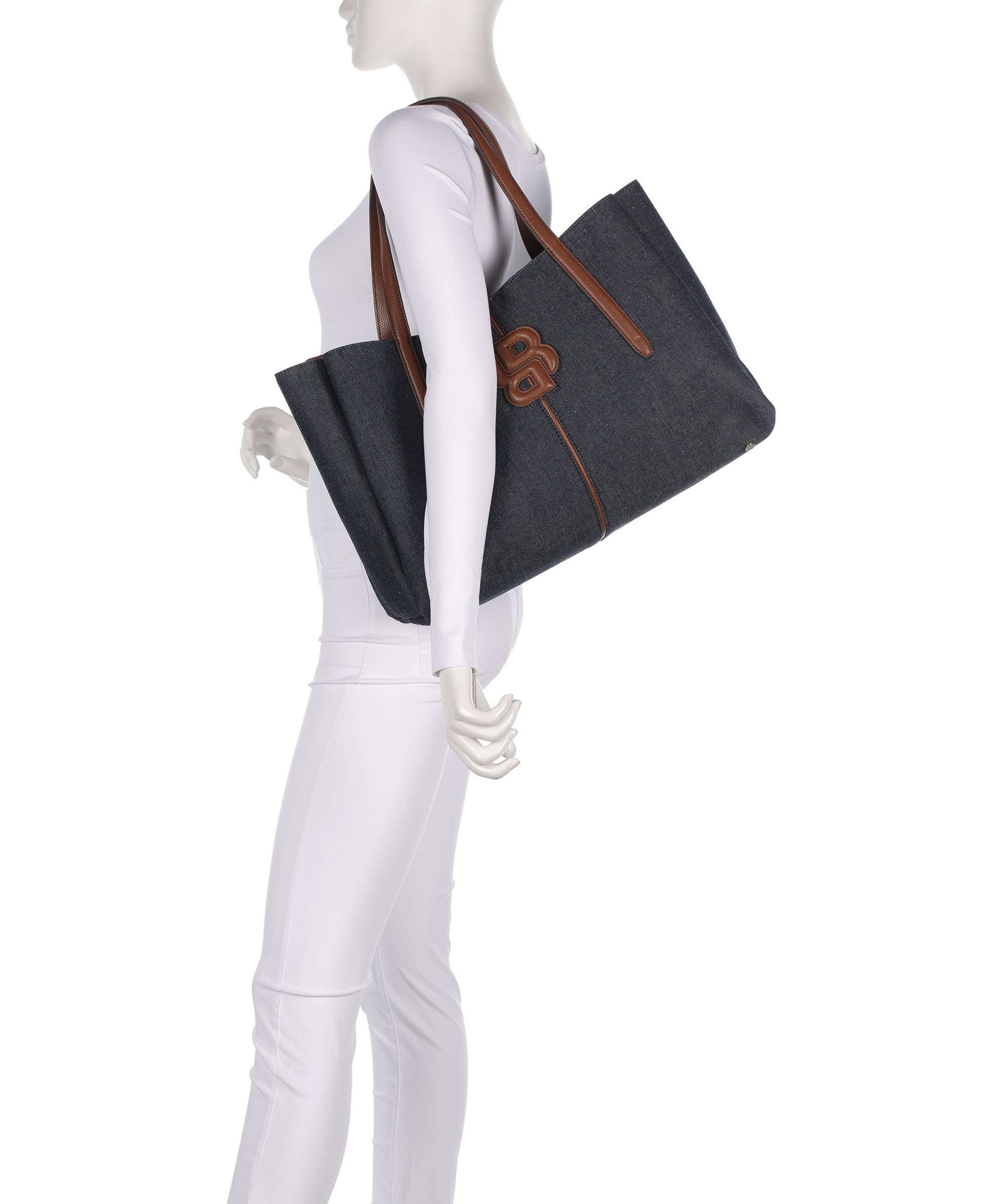BOSS Anett Tote bag open blue - Image 3