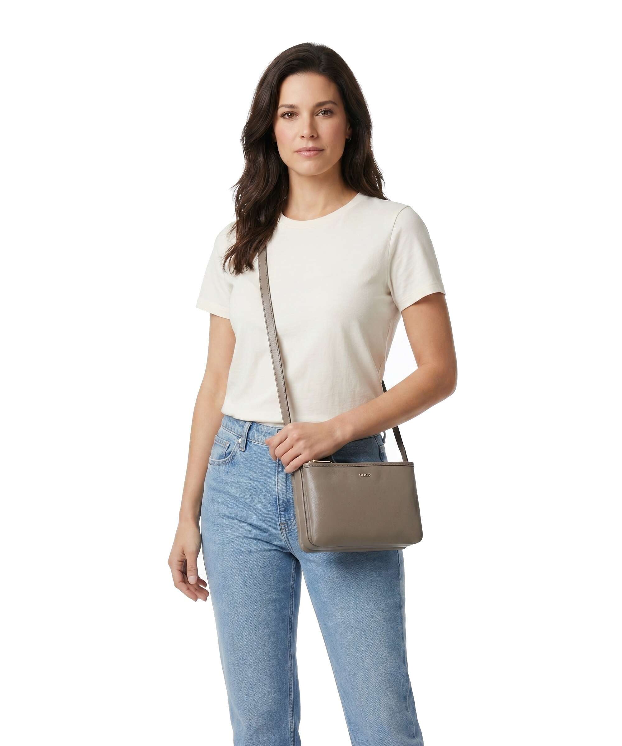 BOSS Sandy Trio Crossbody bag brown overflow - Image 3