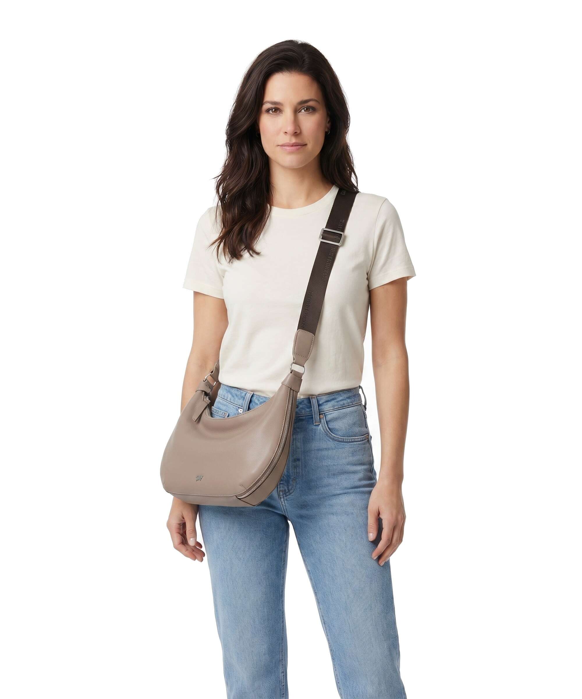Braun Büffel Liv S Hobo bag taupe - Image 3