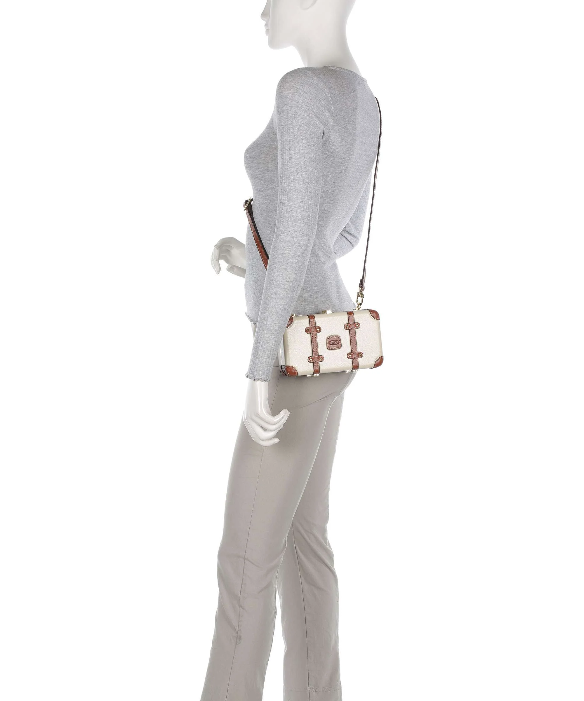 Brics Bellagio Crossbody bag cream - Image 3