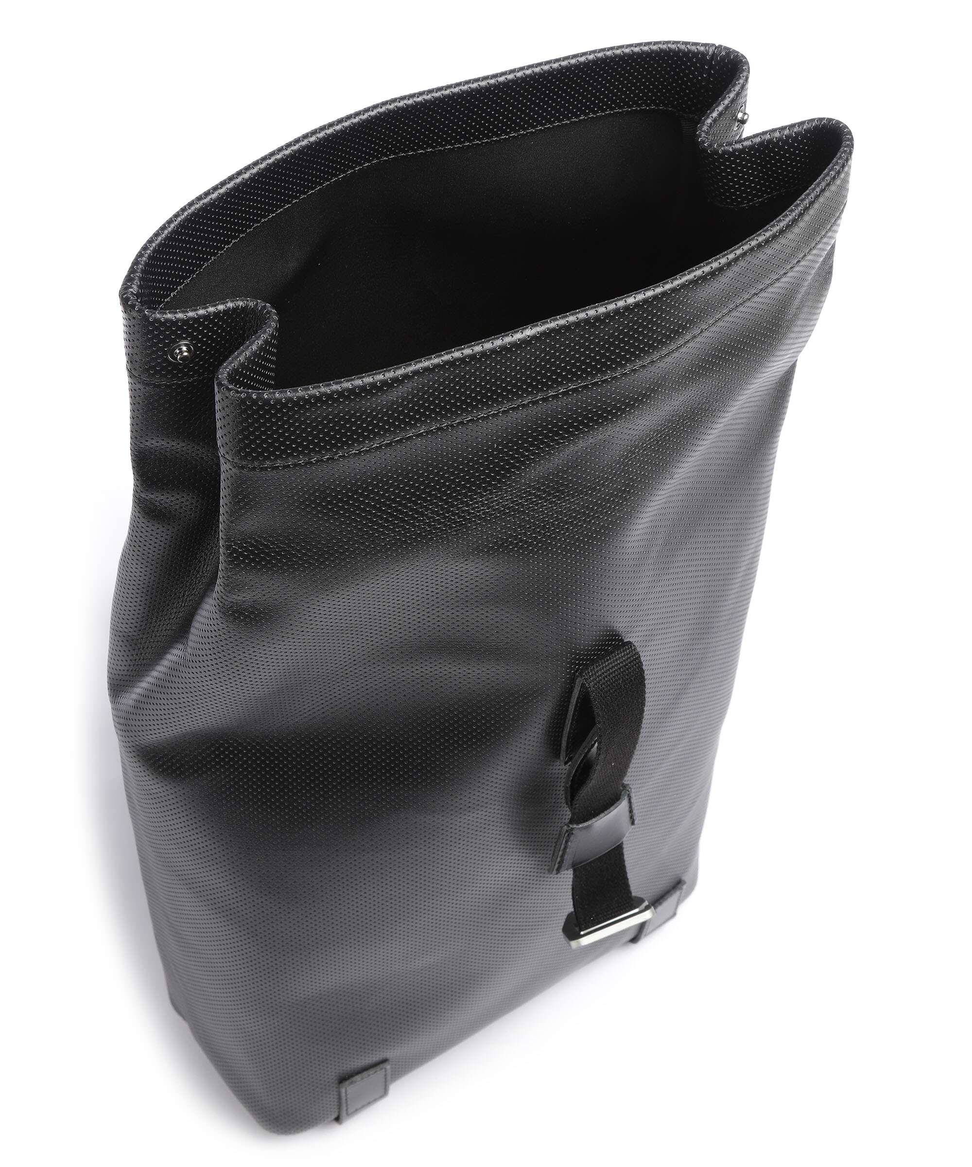 Brooks England Pickwick Reflective Leather Small Rolltop backpack black - Image 7