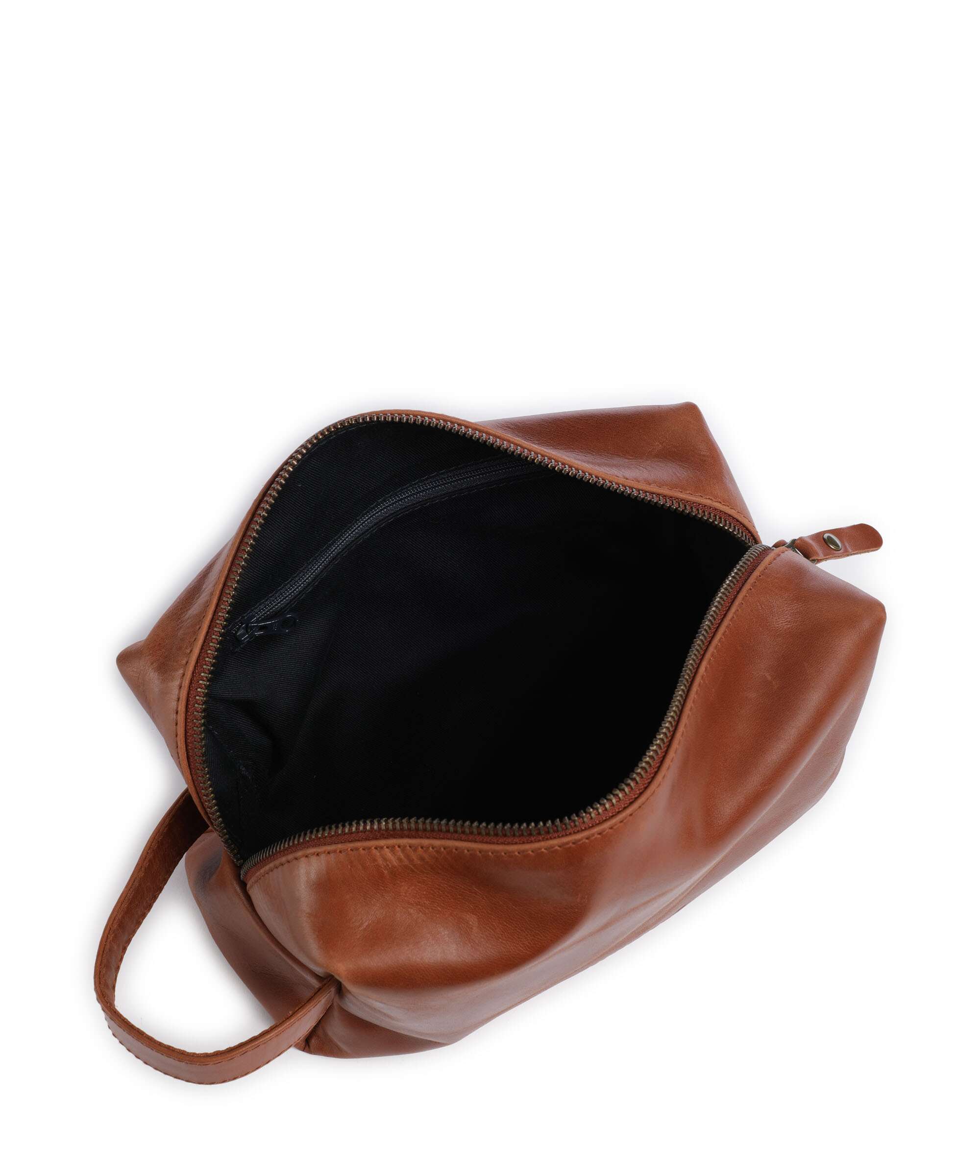 Buckle & Seam Crazy Horse Everest Toiletry bag cognac - Image 4
