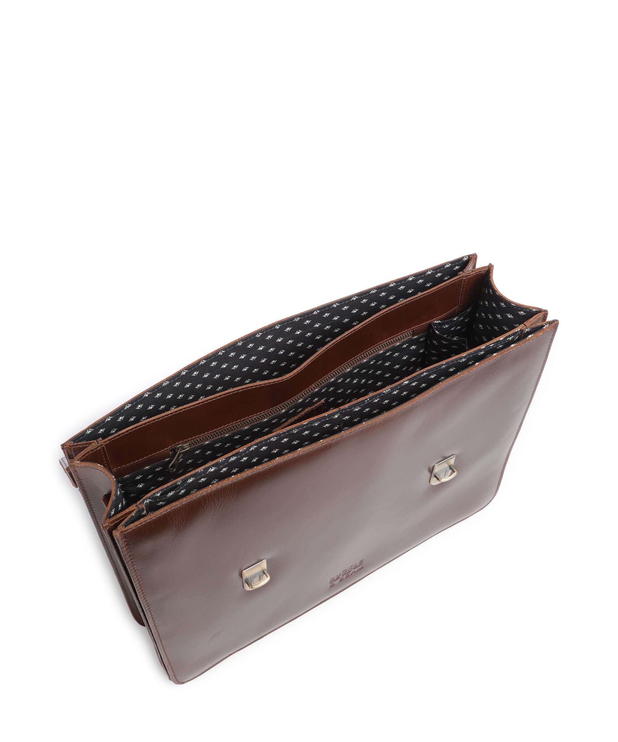 Buckle & Seam Crazy Horse Notes Briefcase brown - Image 6
