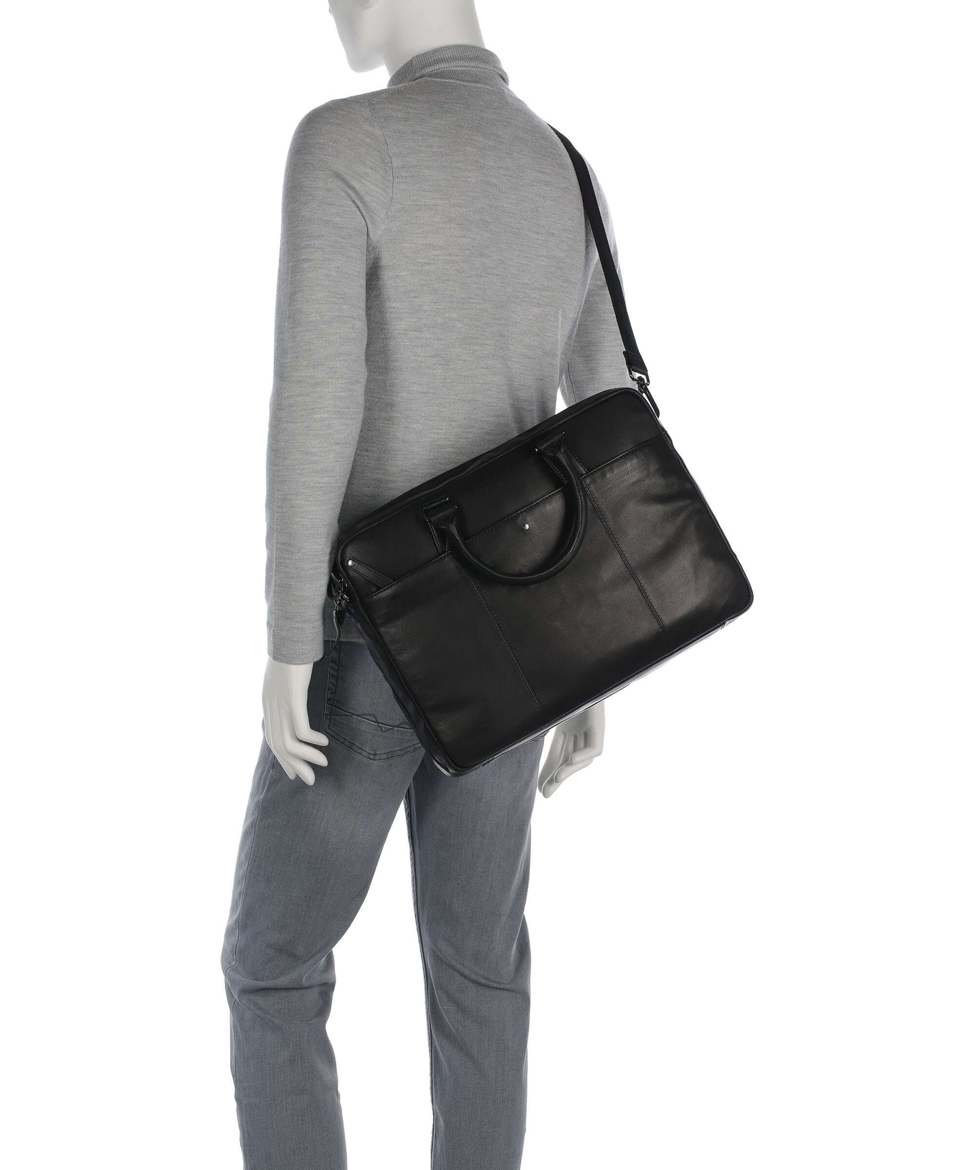 Bugatti Black Magic Briefcase schwarz - Image 3