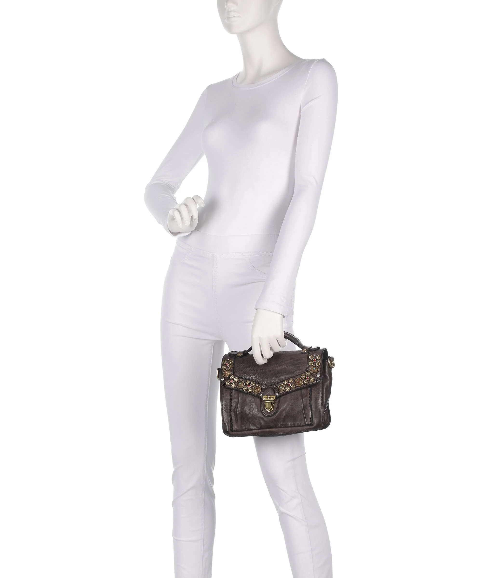 Campomaggi Crossbody bag grigio - Image 3
