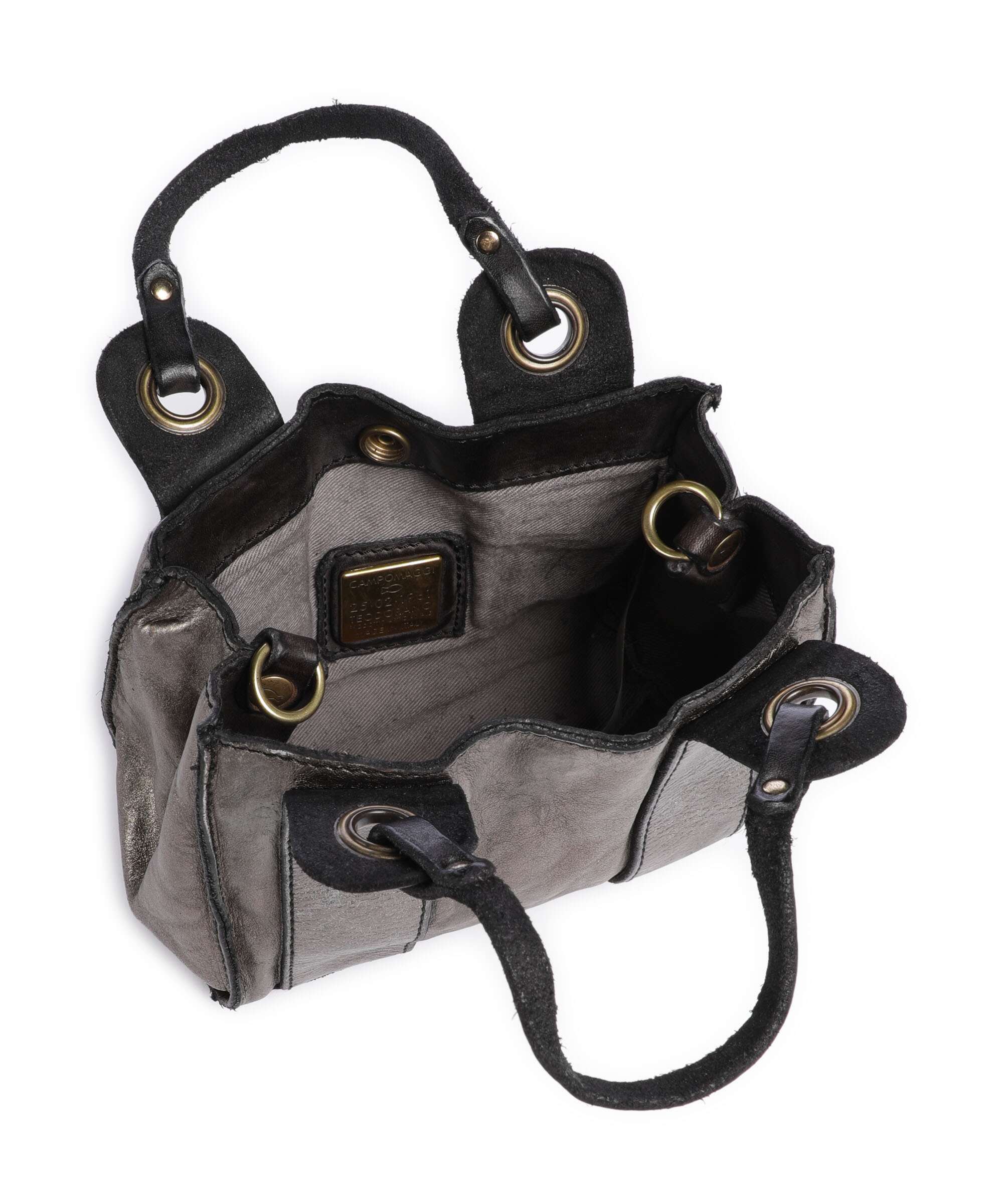 Campomaggi Crossbody bag lead grey - Image 6
