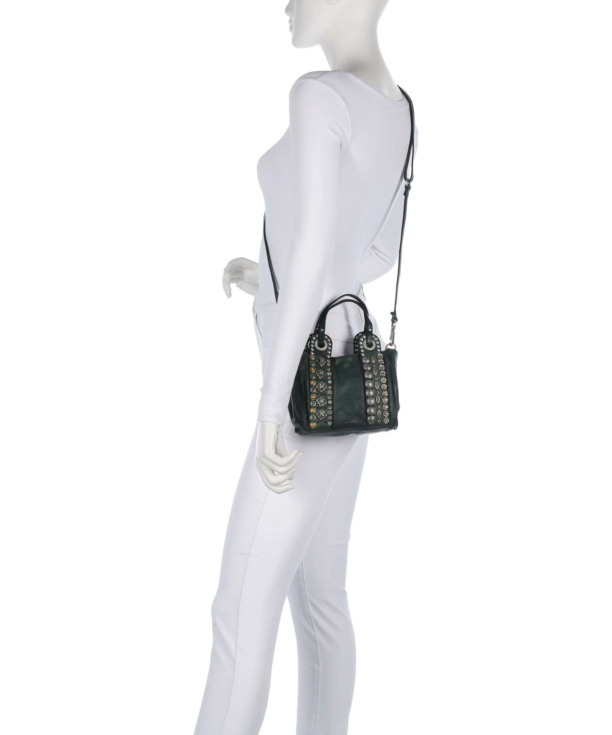 Campomaggi Crossbody bag green bottle - Image 3