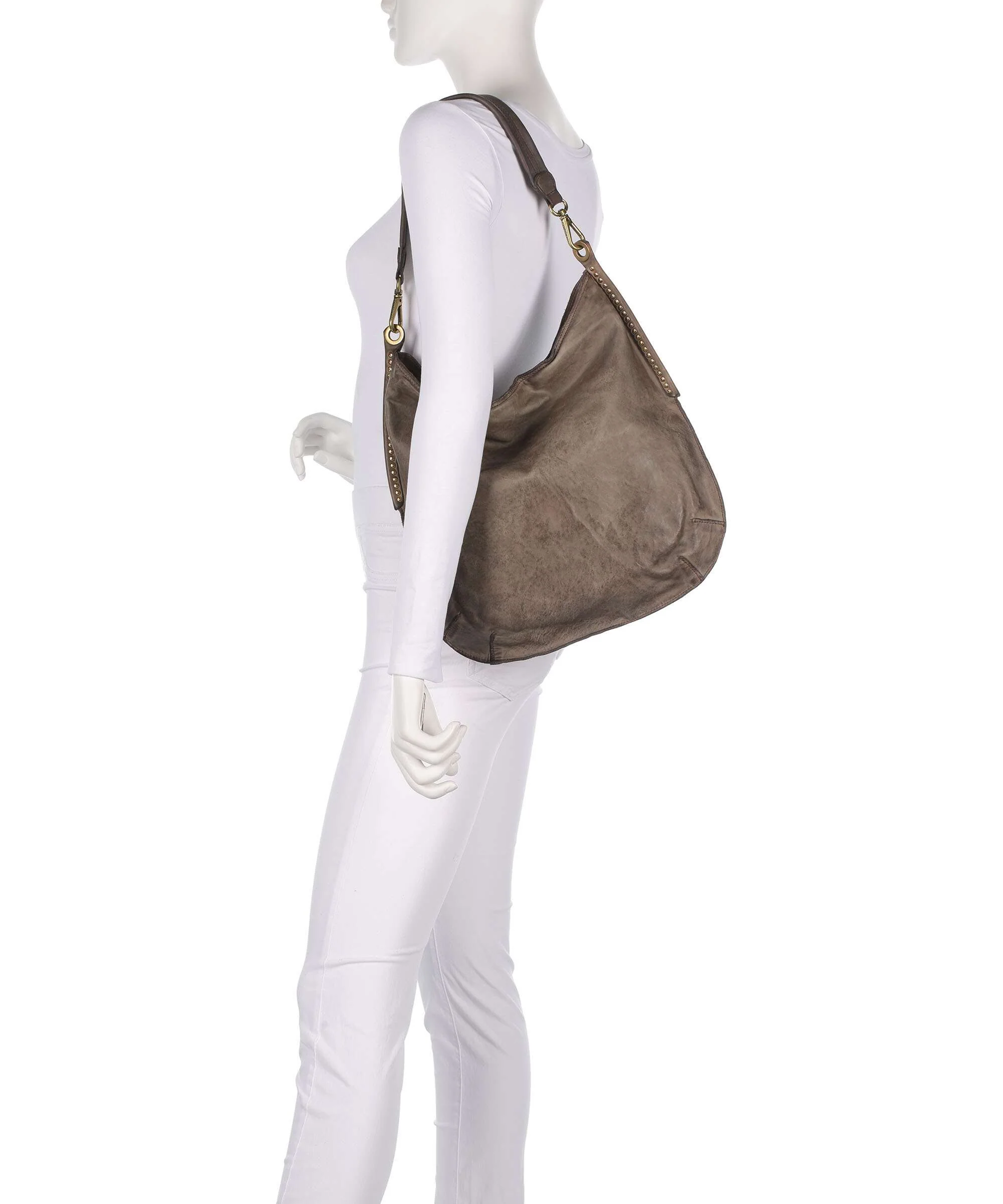 Campomaggi Hobo bag cemento - Image 3