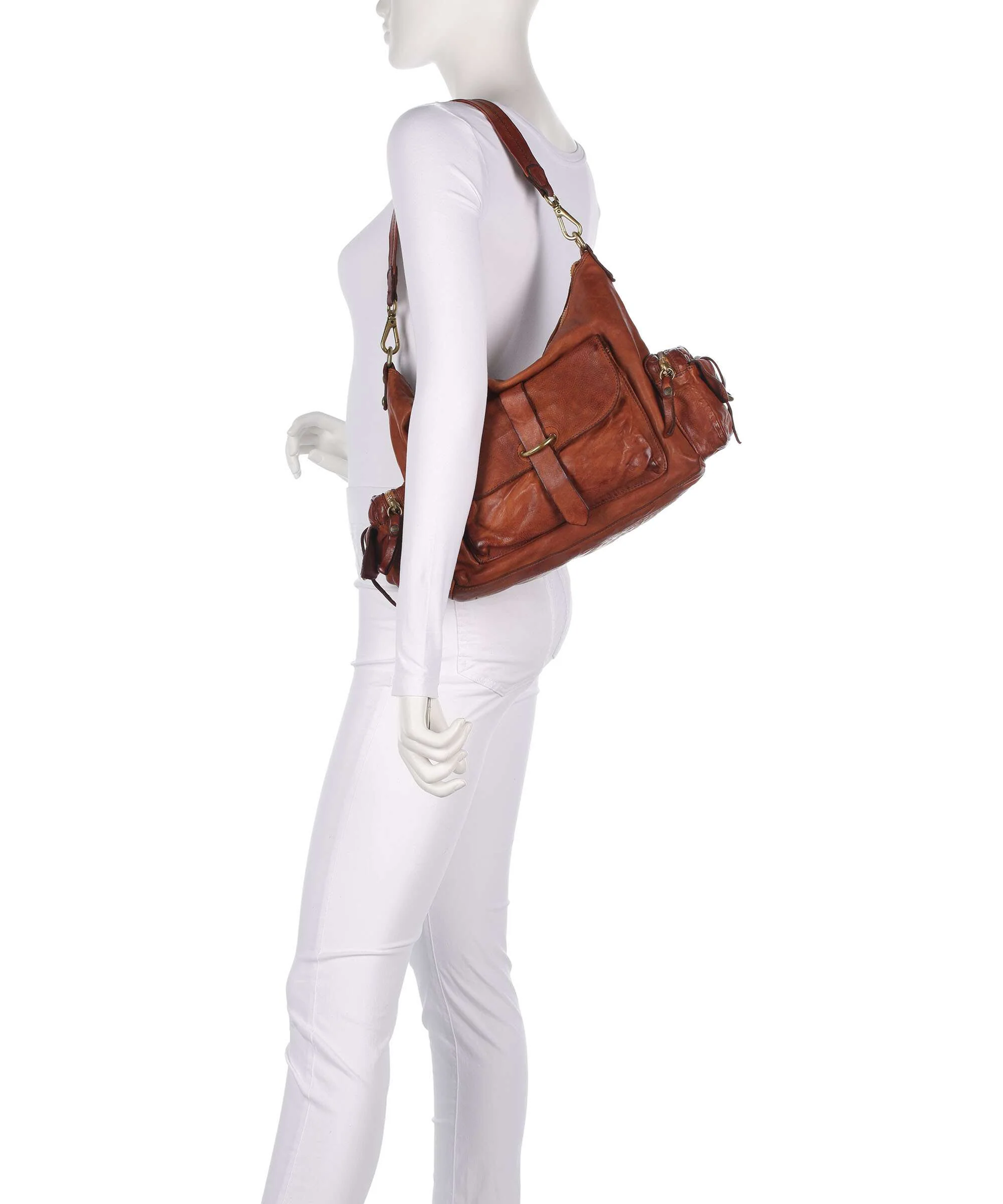 Campomaggi Hobo bag cognac - Image 3