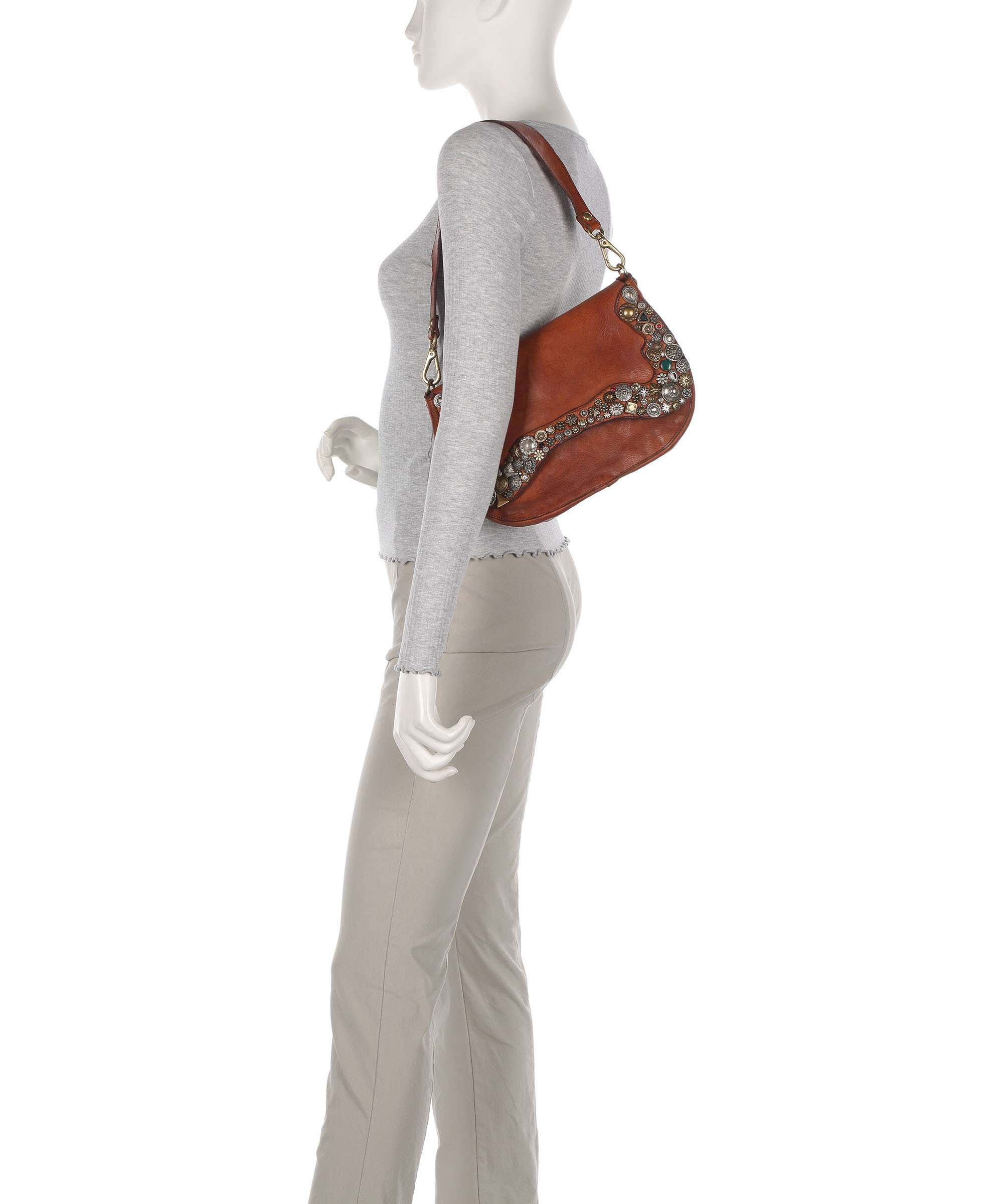 Campomaggi Shoulder bag cognac - Image 3