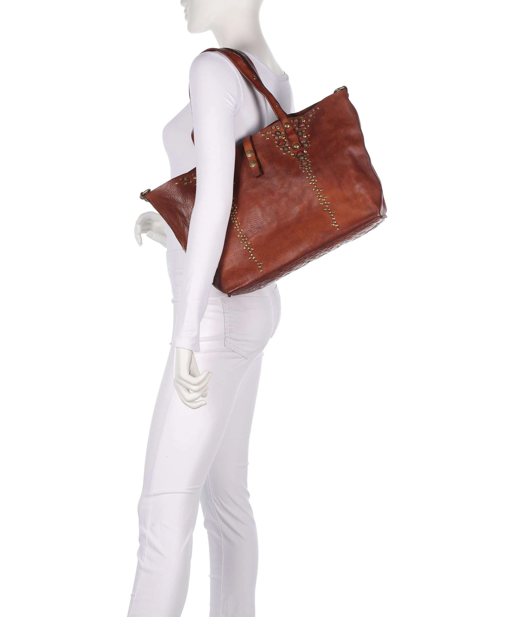 Campomaggi Tote bag cognac - Image 3