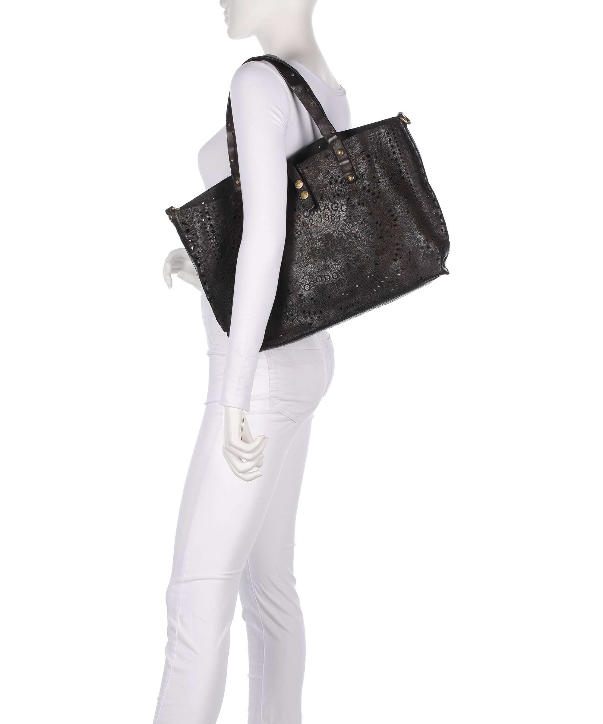 Campomaggi Tote bag grigio - Image 3